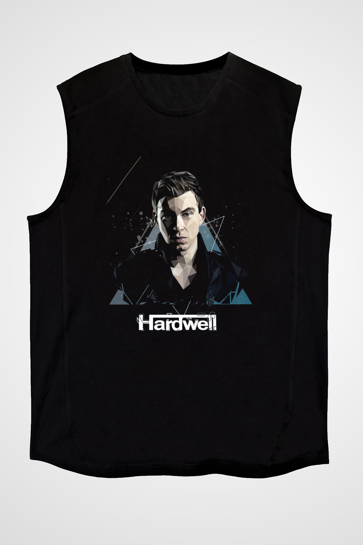 Hardwell Siyah Unisex Kolsuz Tişört
