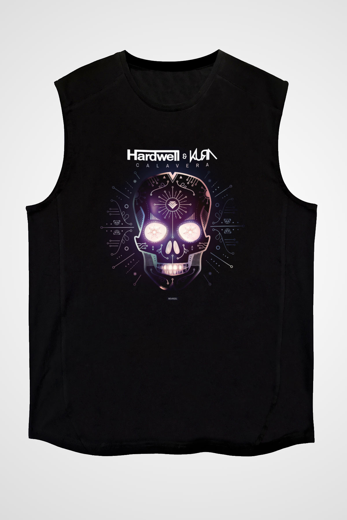 Hardwell Siyah Unisex Kolsuz Tişört