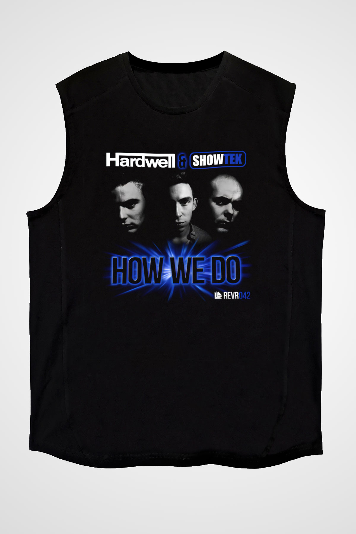 Hardwell Siyah Unisex Kolsuz Tişört