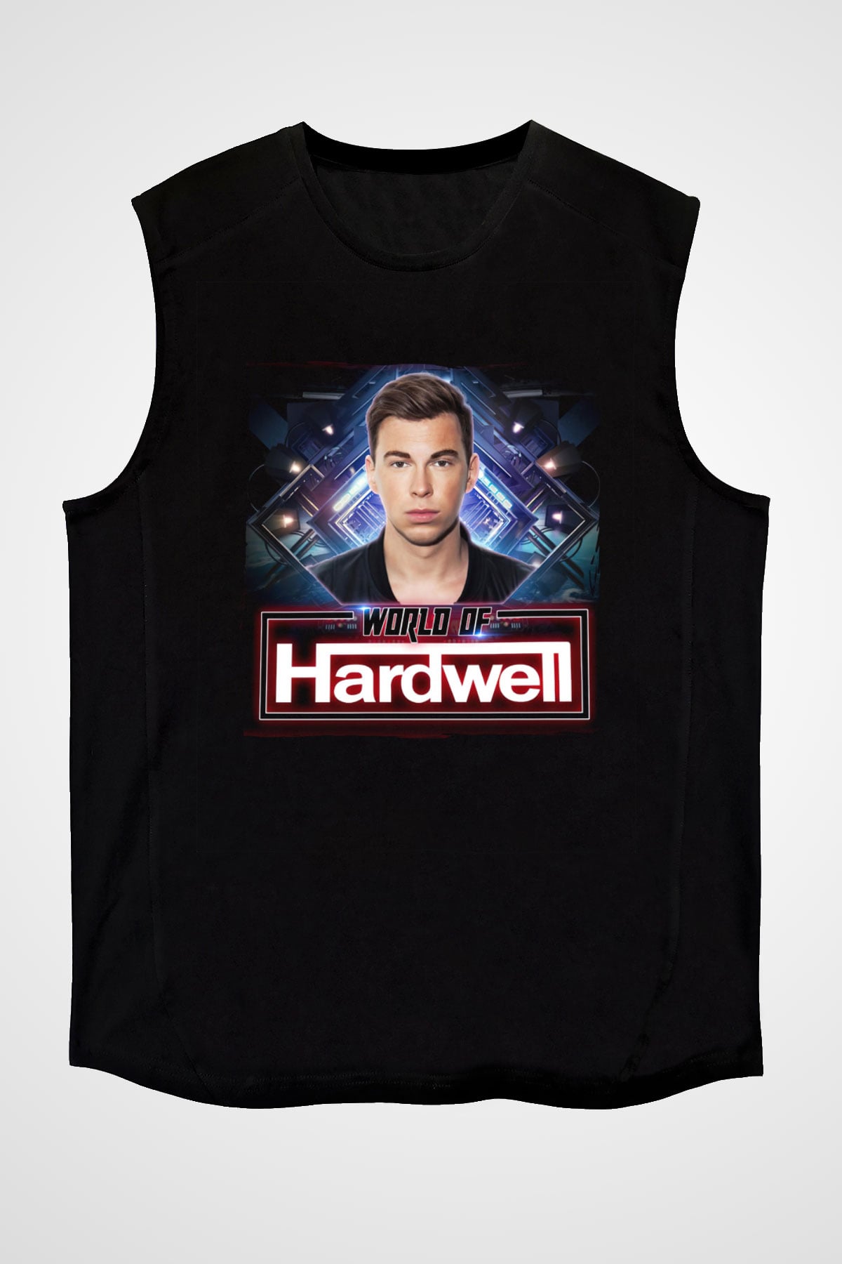 Hardwell Siyah Unisex Kolsuz Tişört