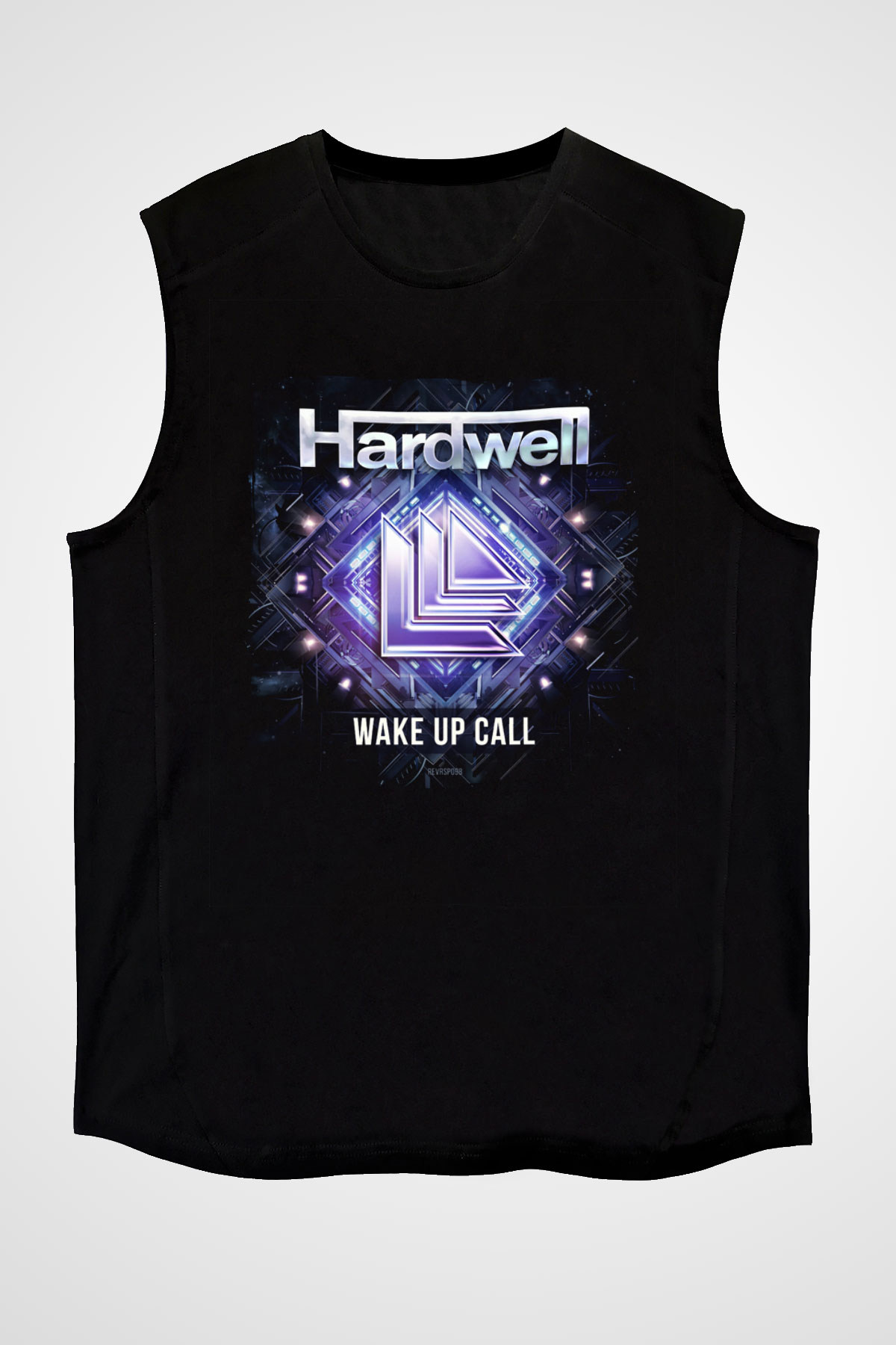 Hardwell Siyah Unisex Kolsuz Tişört