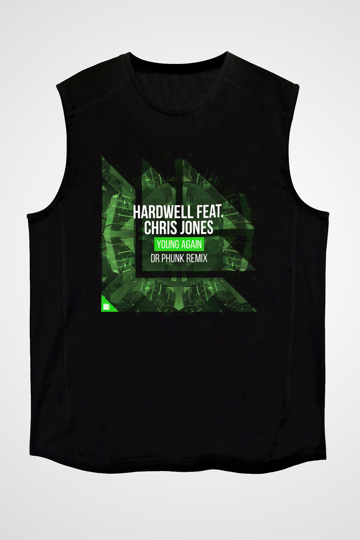 Hardwell Siyah Unisex Kolsuz Tişört