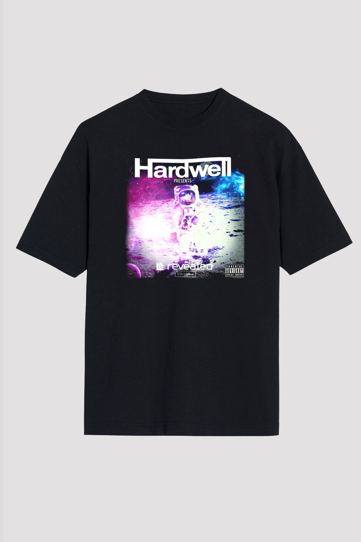 Hardwell Siyah Unisex Oversize Tişört T-Shirt