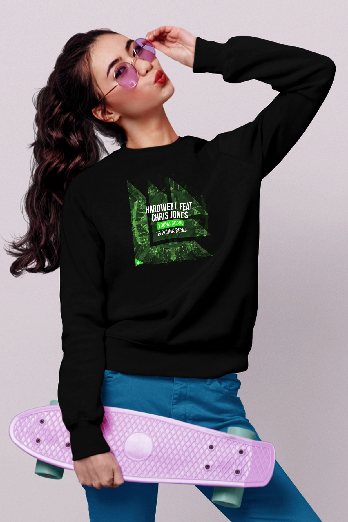 Hardwell Siyah Unisex Sweatshirt
