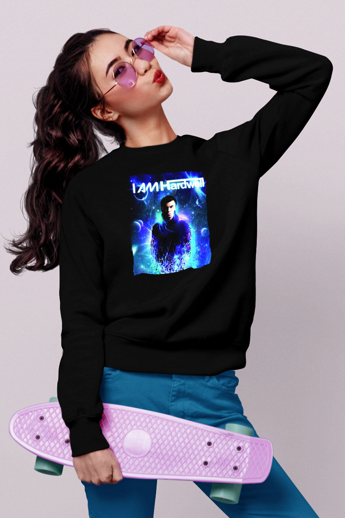 Hardwell Siyah Unisex Sweatshirt