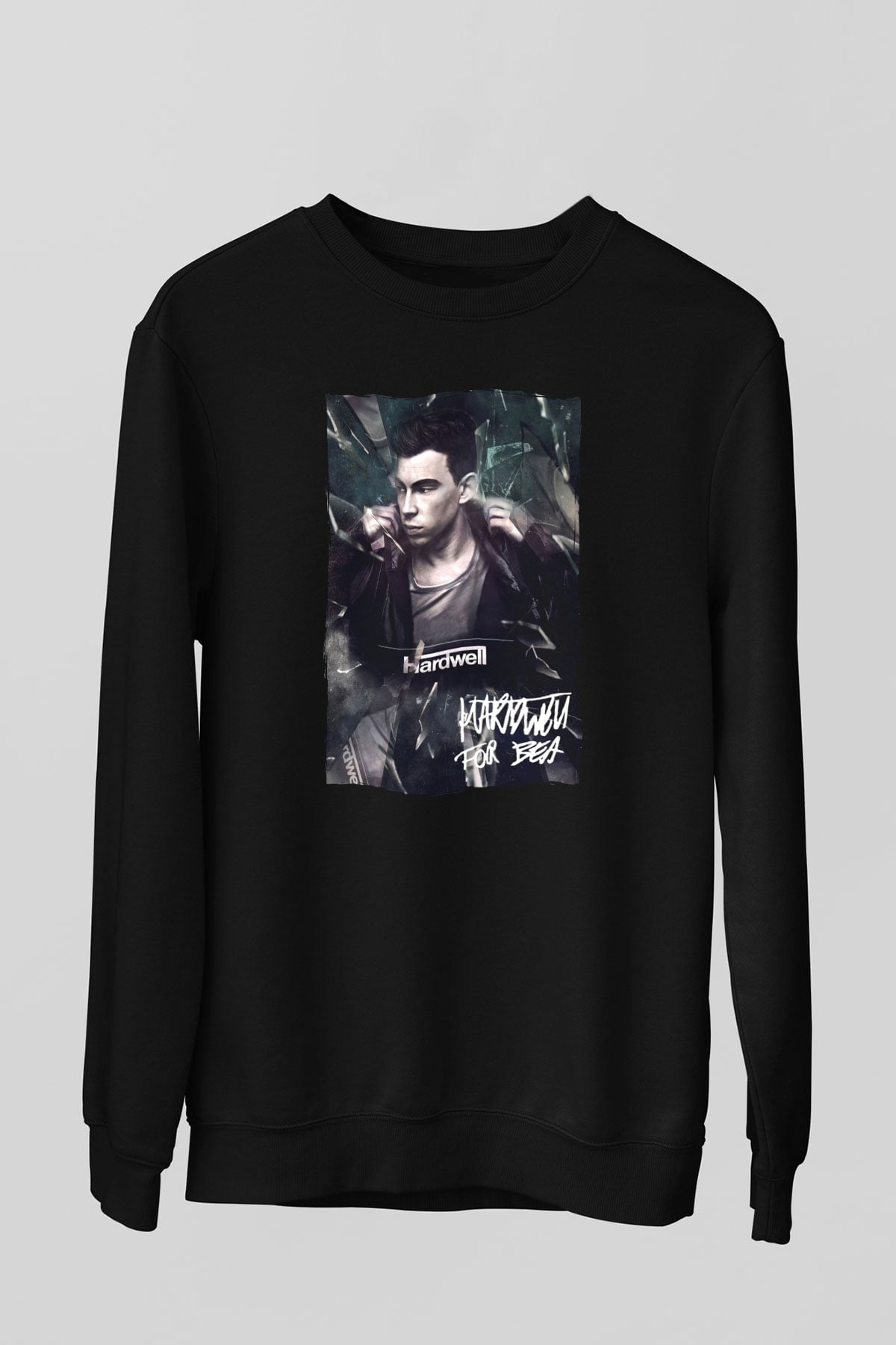 Hardwell Siyah Unisex Sweatshirt