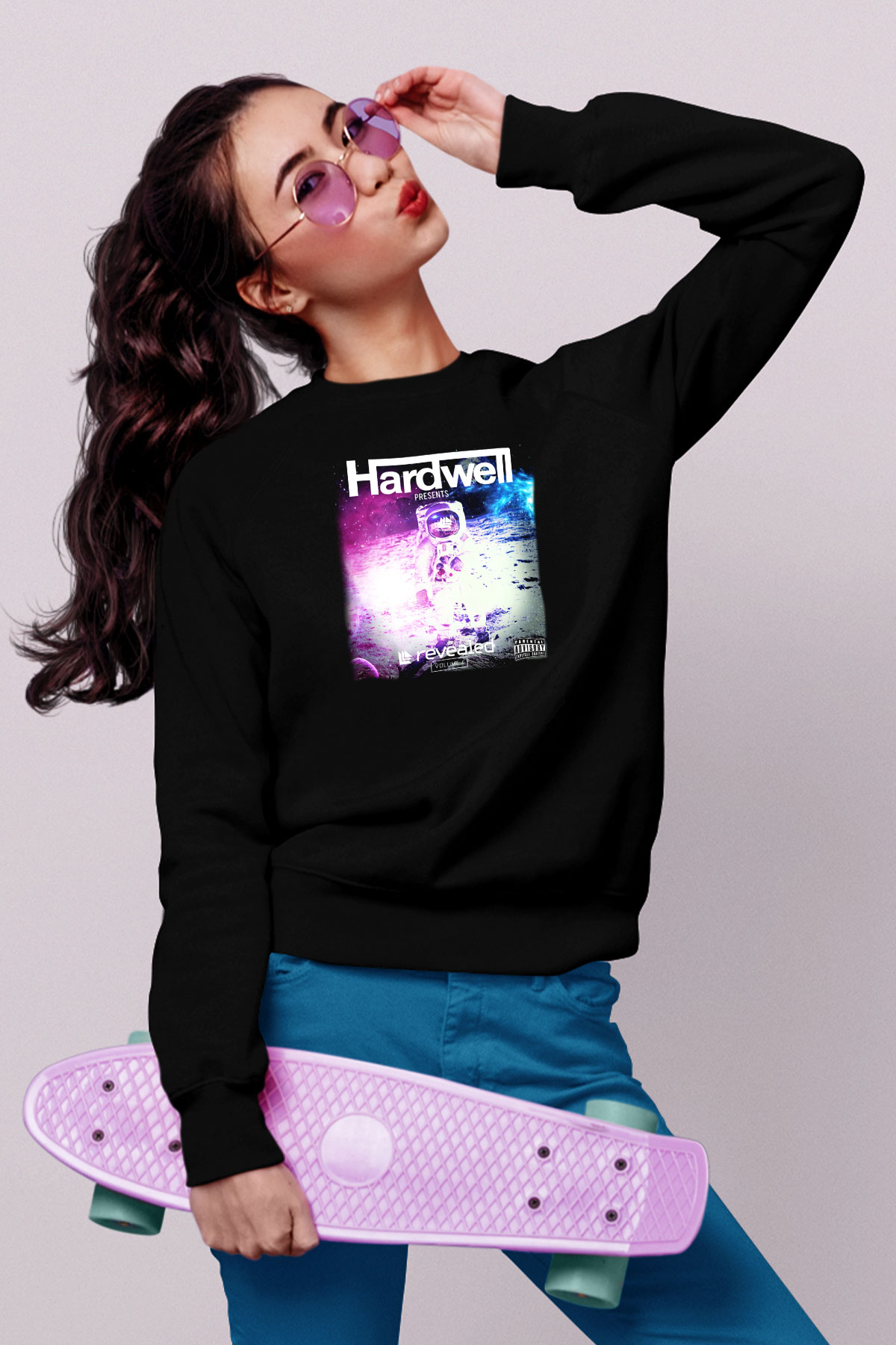 Hardwell Siyah Unisex Sweatshirt