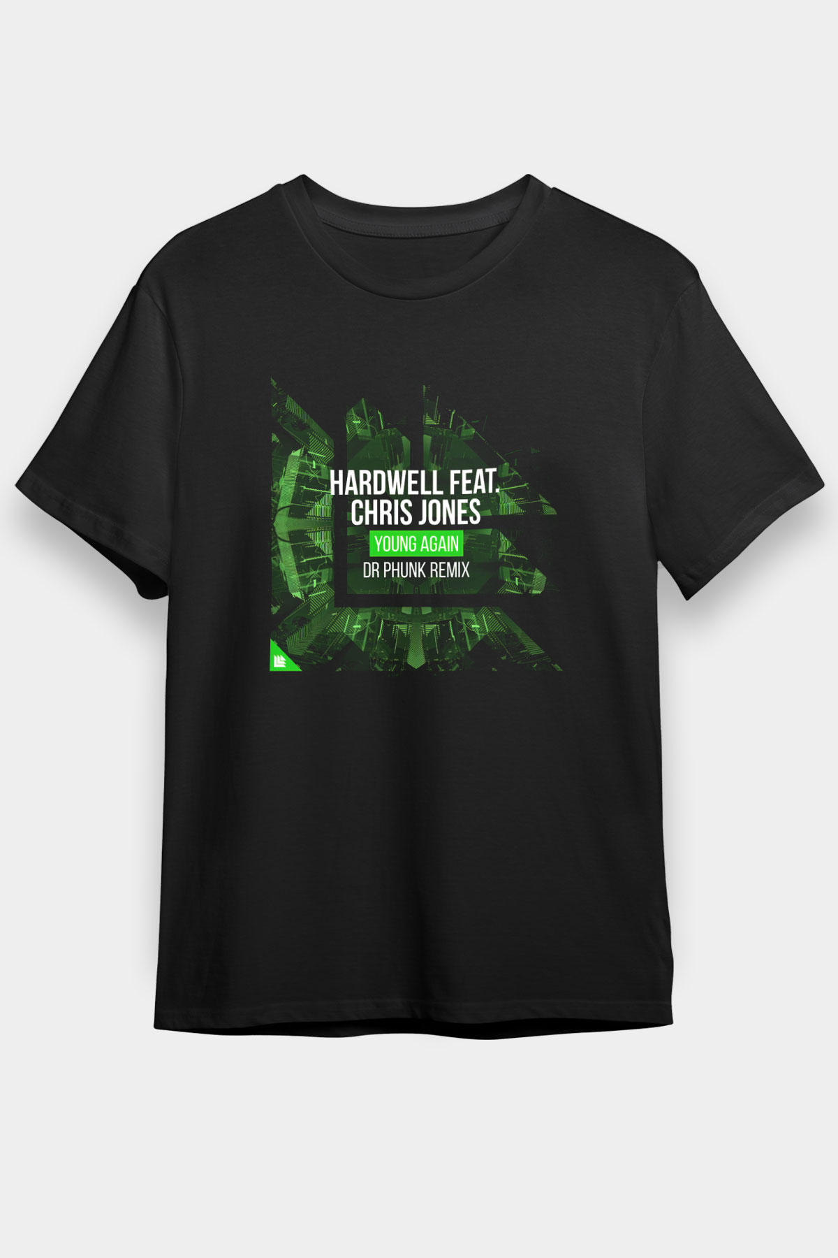 Hardwell Siyah Unisex Tişört T-Shirt - TişörtFabrikası