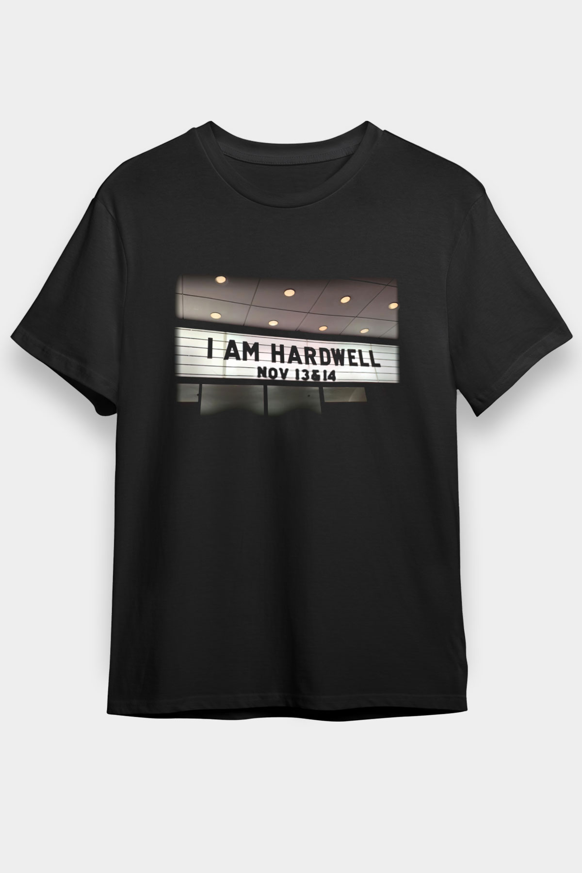 Hardwell Siyah Unisex Tişört T-Shirt - TişörtFabrikası