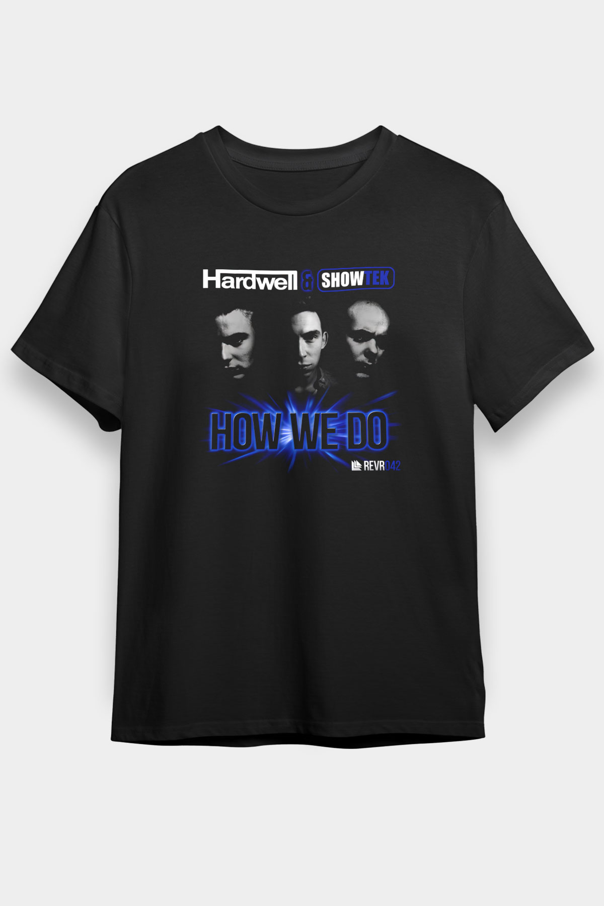 Hardwell Siyah Unisex Tişört T-Shirt - TişörtFabrikası
