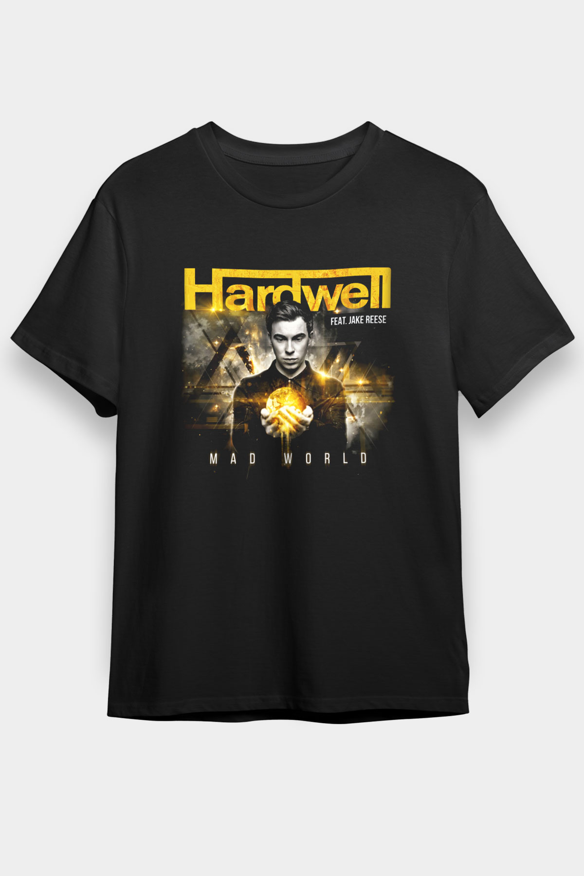 Hardwell Siyah Unisex Tişört T-Shirt - TişörtFabrikası