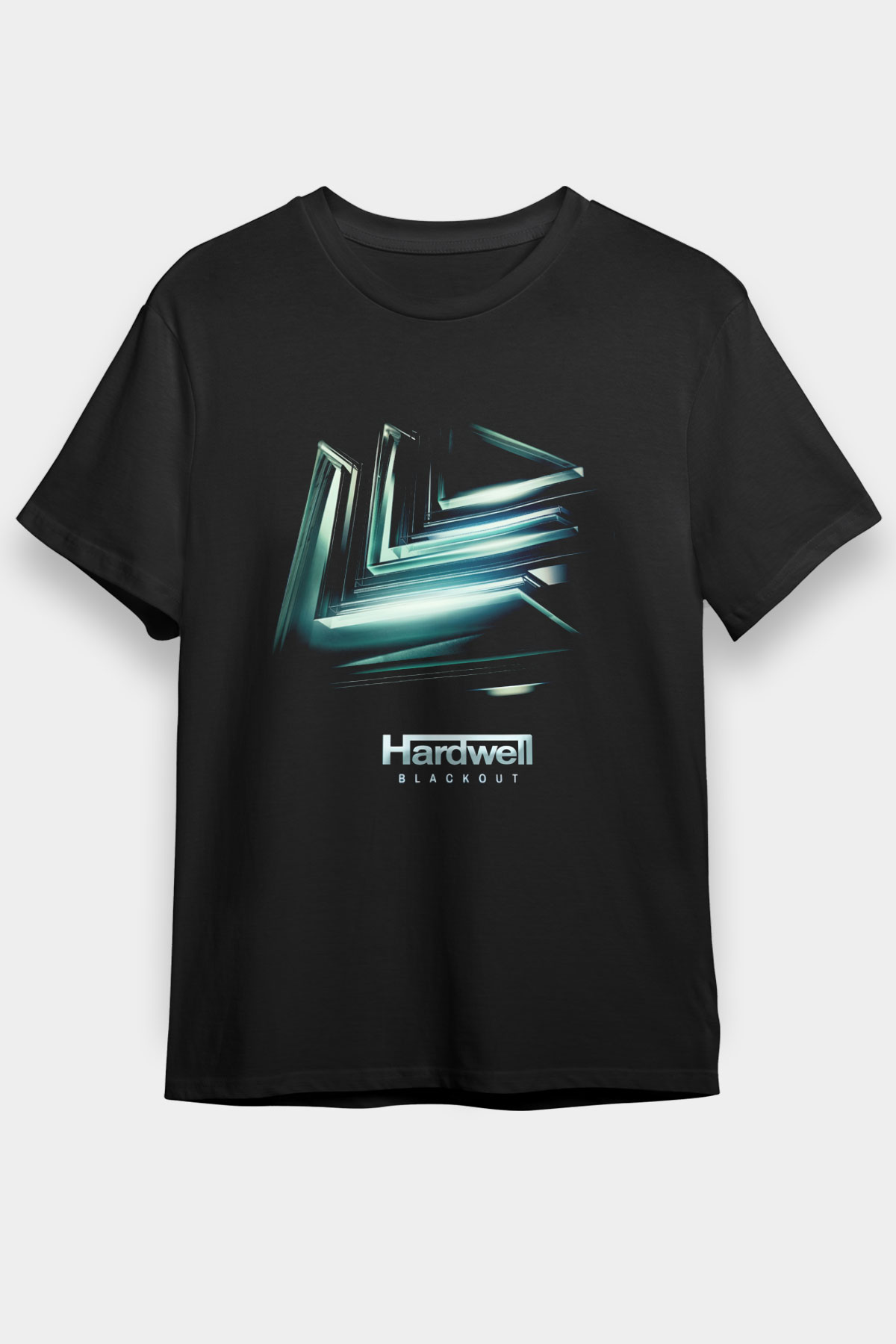 Hardwell Siyah Unisex Tişört T-Shirt - TişörtFabrikası