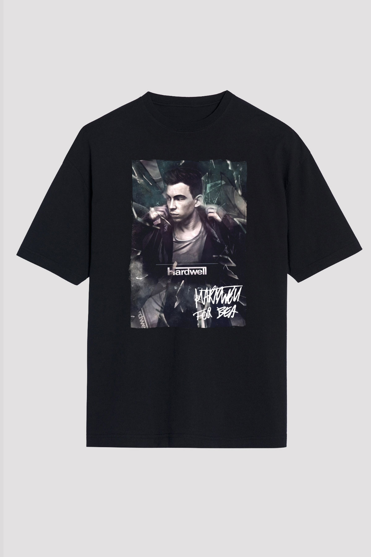 Hardwell Siyah Unisex Tişört T-Shirt - TişörtFabrikası