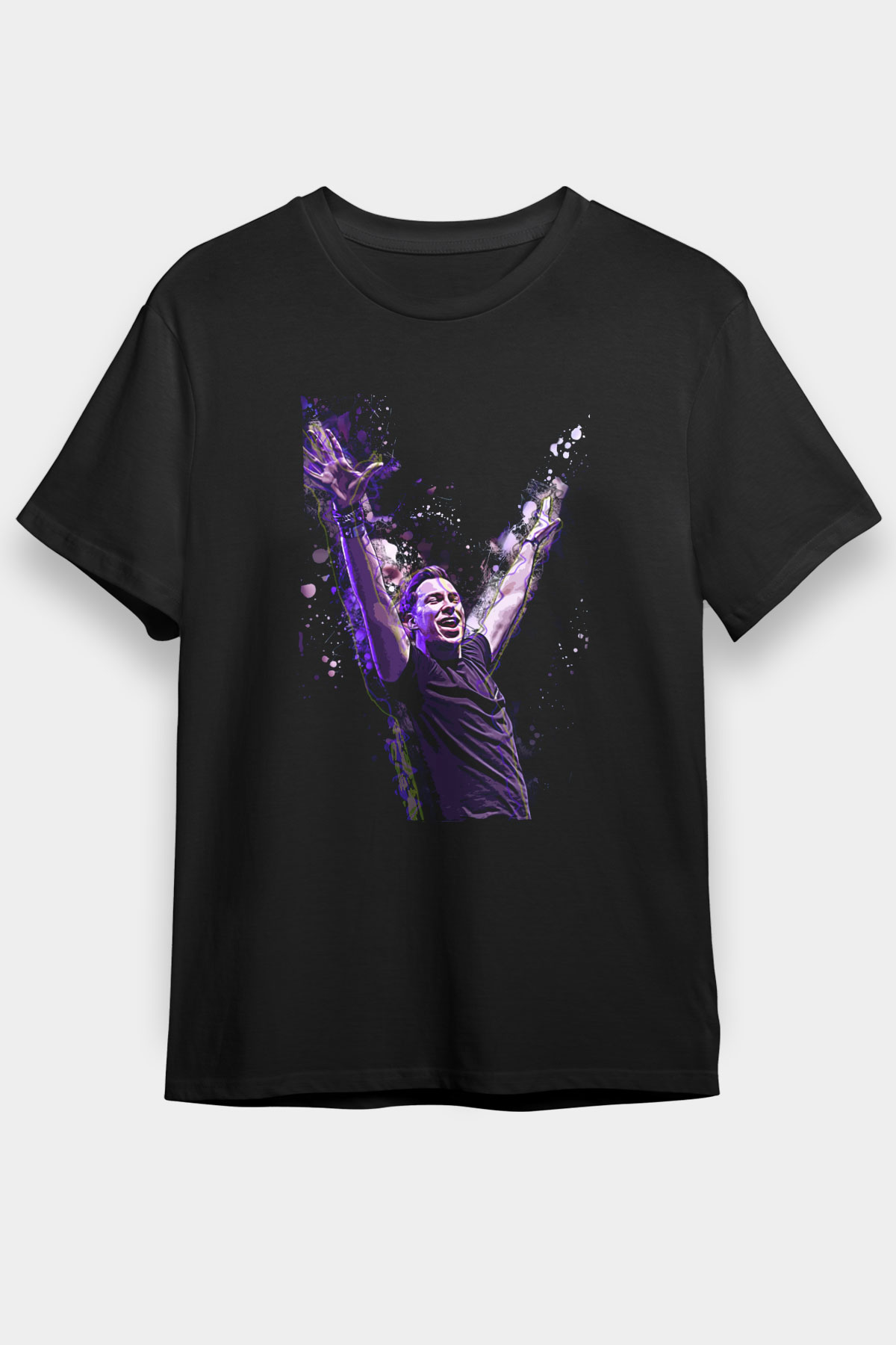 Hardwell Siyah Unisex Tişört T-Shirt - TişörtFabrikası