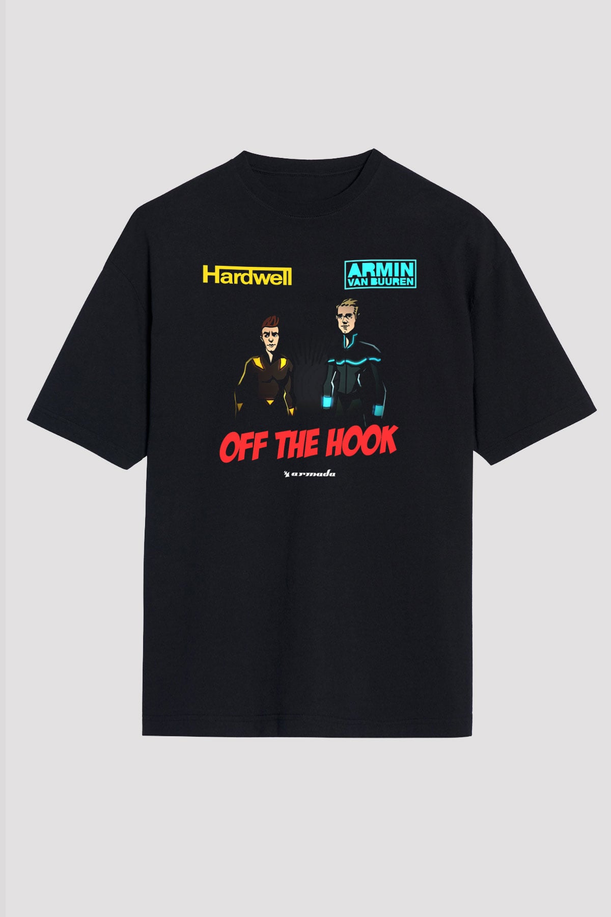 Hardwell Siyah Unisex Tişört T-Shirt - TişörtFabrikası