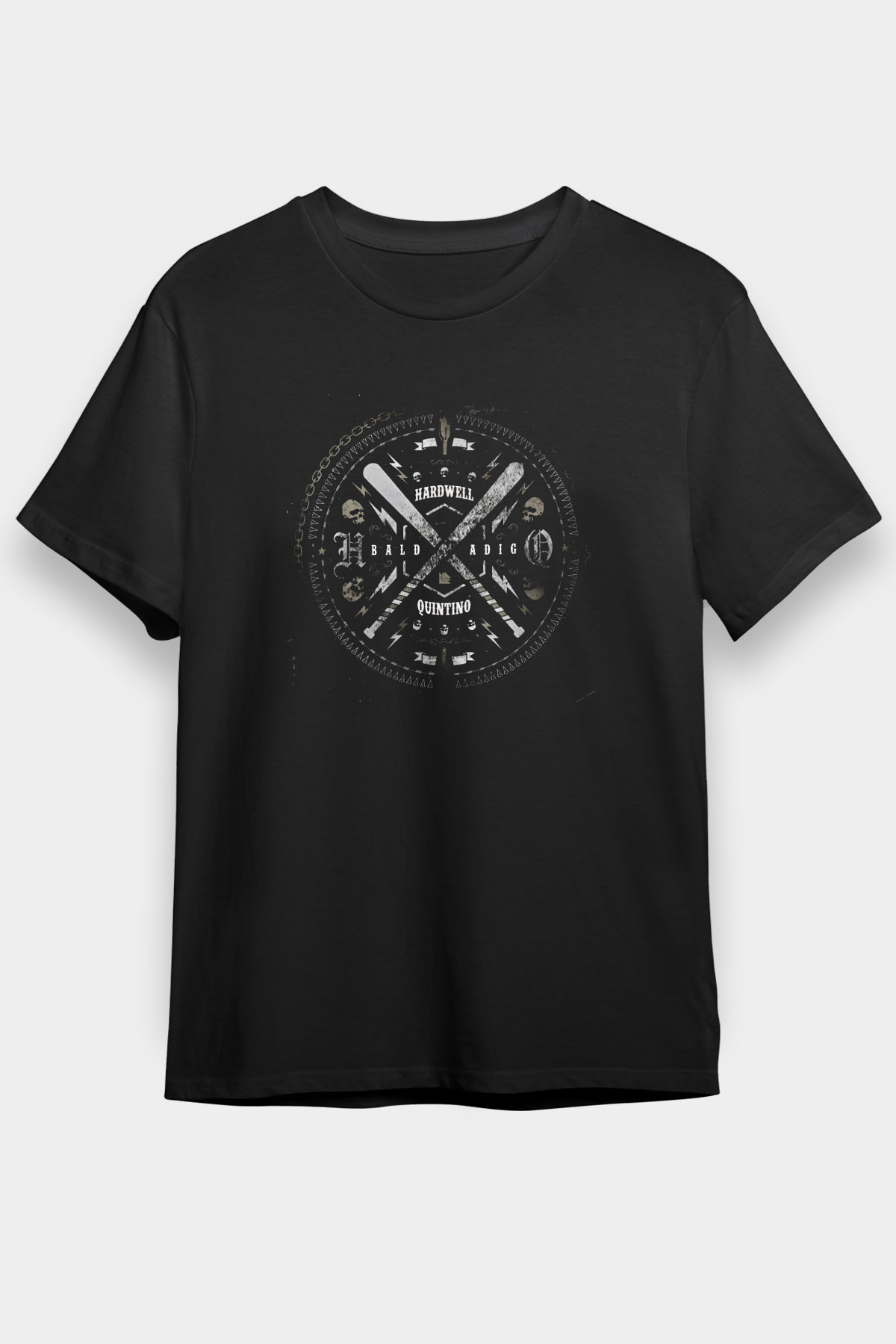 Hardwell Siyah Unisex Tişört T-Shirt - TişörtFabrikası