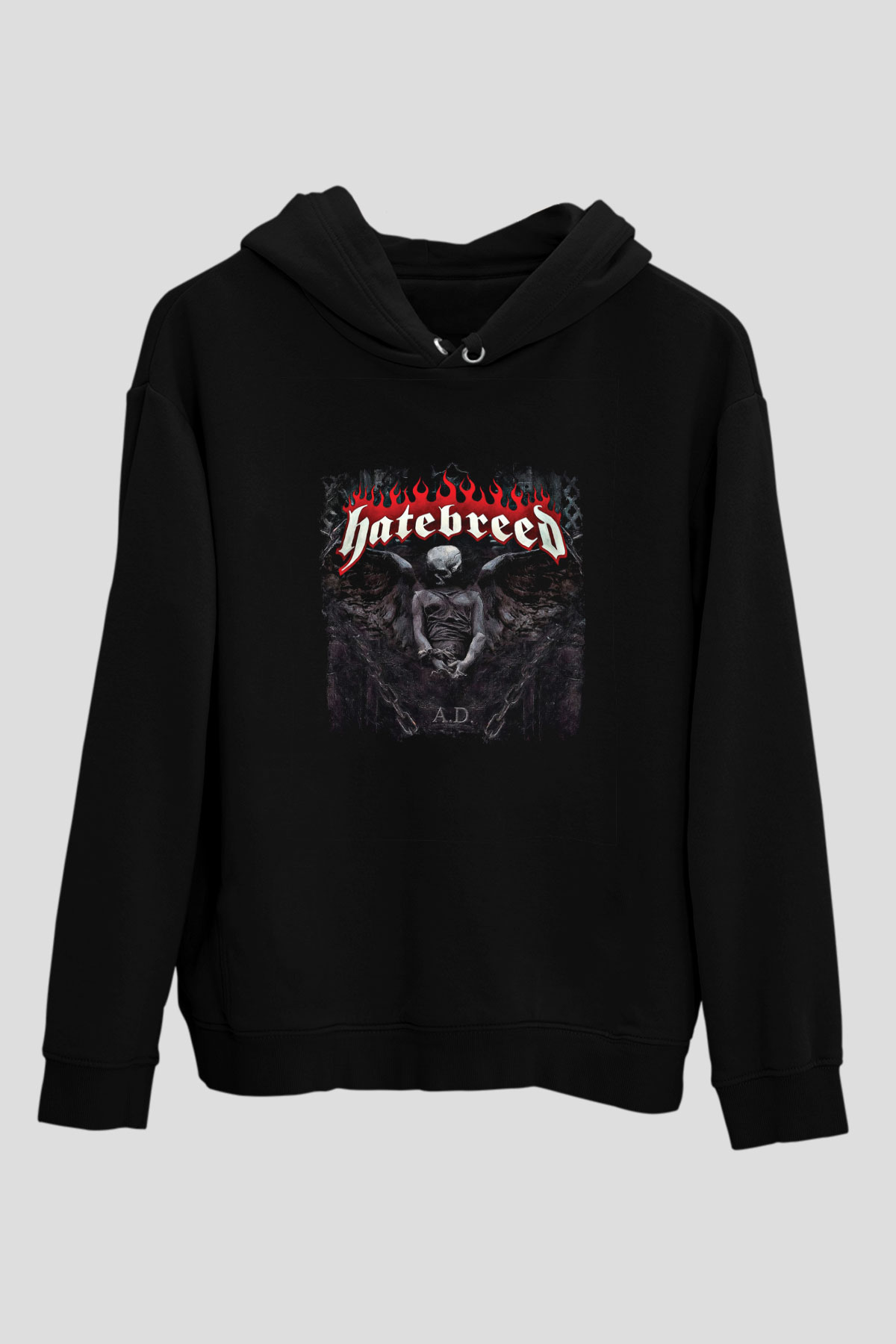 Hatebreed Baskılı Unisex Siyah Hoodie