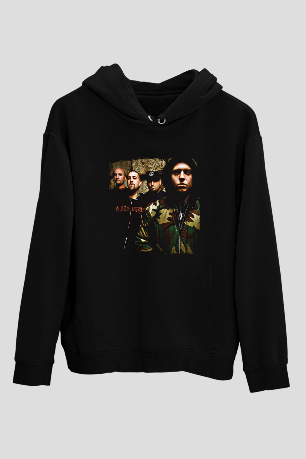 Hatebreed Baskılı Unisex Siyah Hoodie