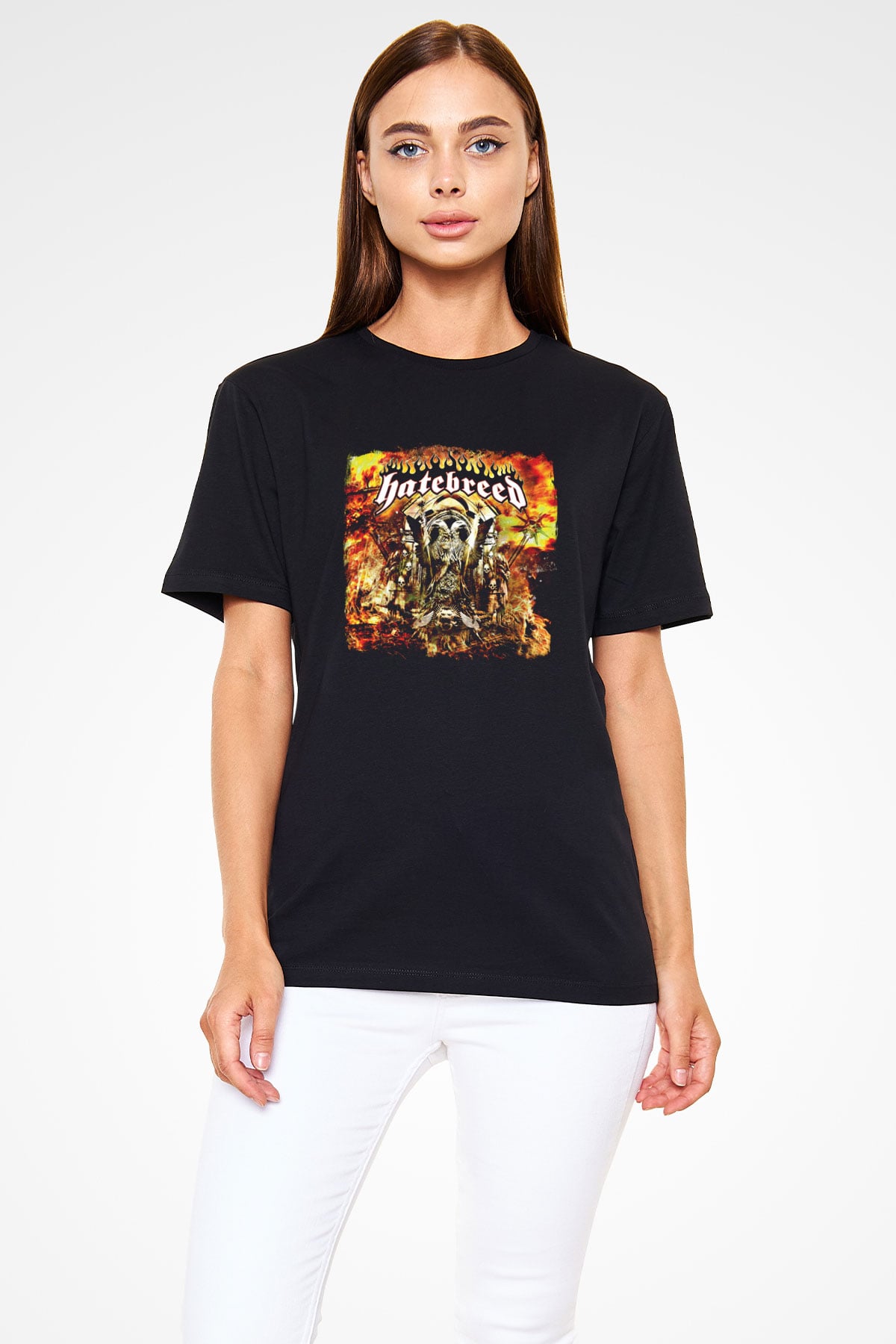 Hatebreed Baskılı Unisex Siyah Tişört