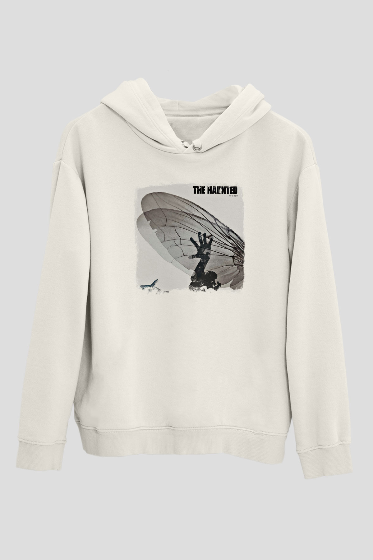 Haunted (The) Baskılı Unisex Beyaz Hoodie