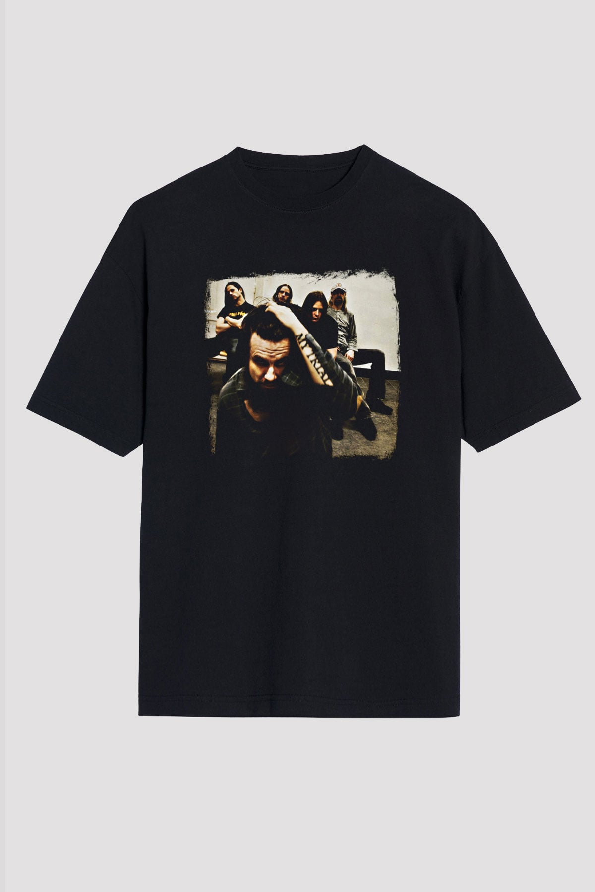 Haunted (The) Baskılı Unisex Siyah Oversize Tişört