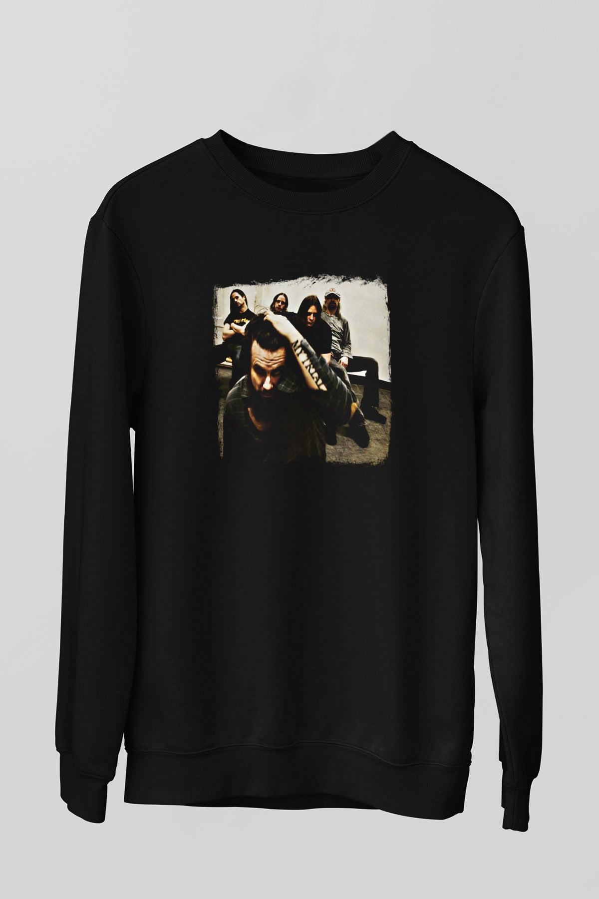 Haunted (The) Baskılı Unisex Siyah Sweatshirt