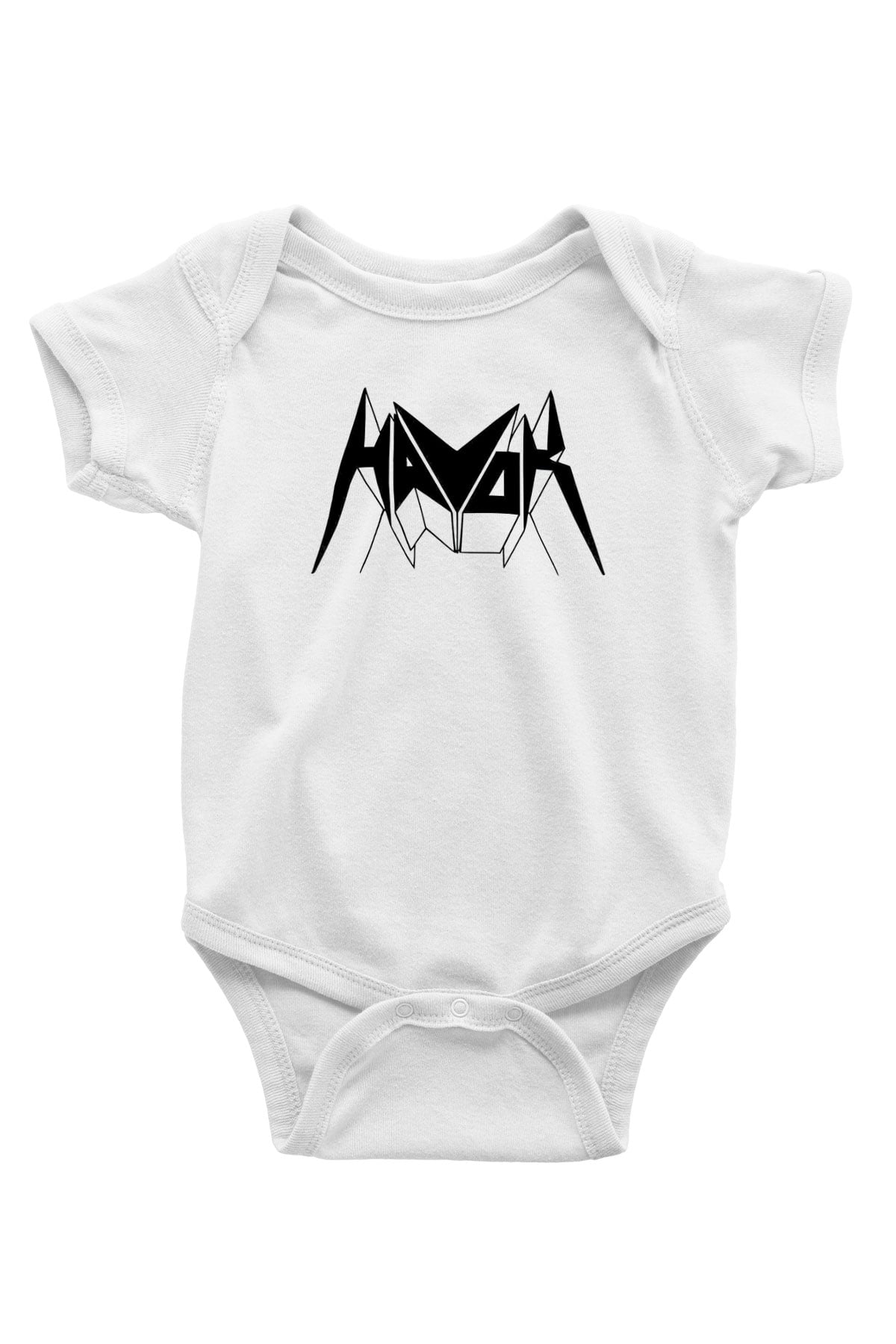 Havok Baskılı Beyaz Unisex Bebek Body - Zıbın