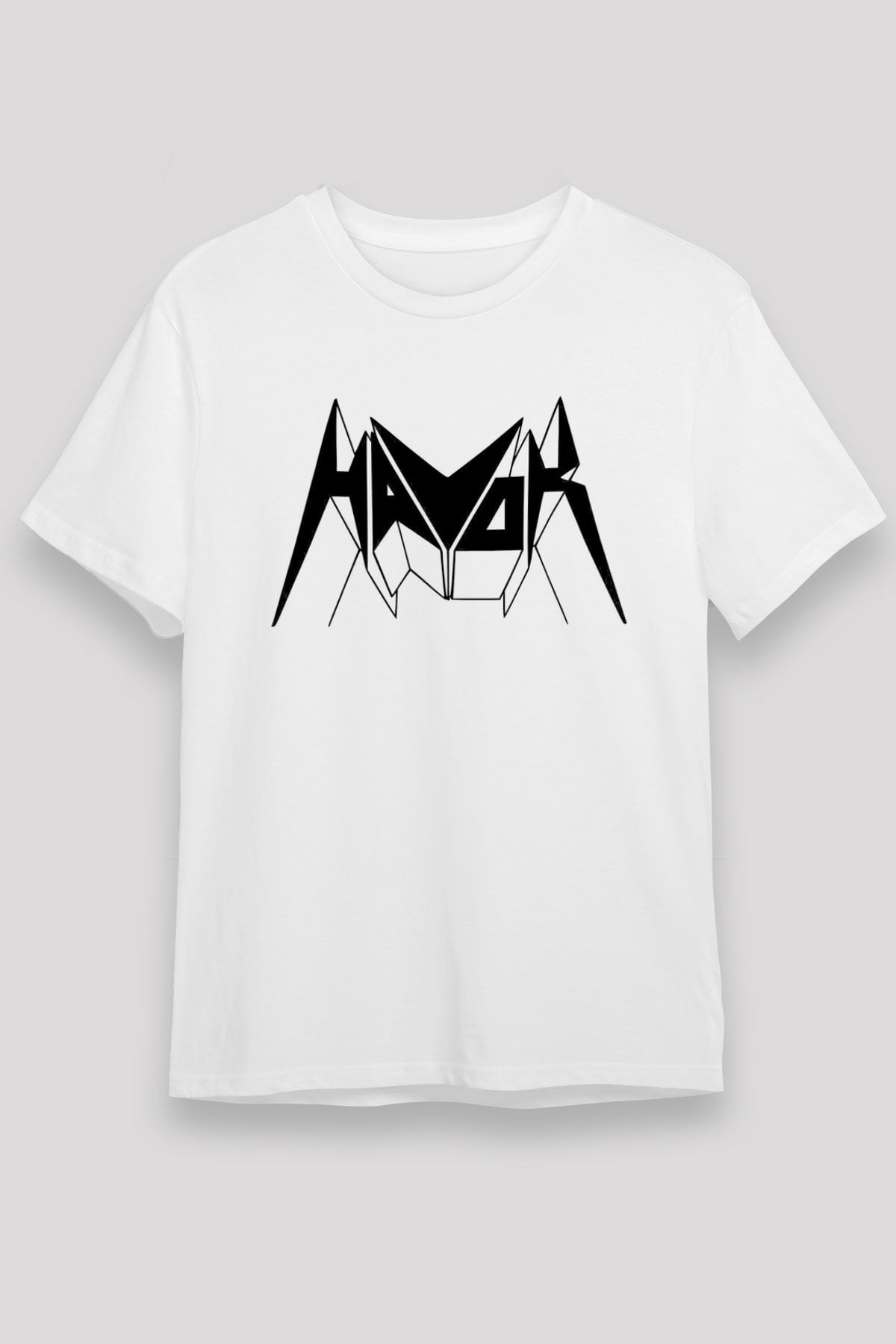 Havok Baskılı Unisex Beyaz Tişört - Tshirt