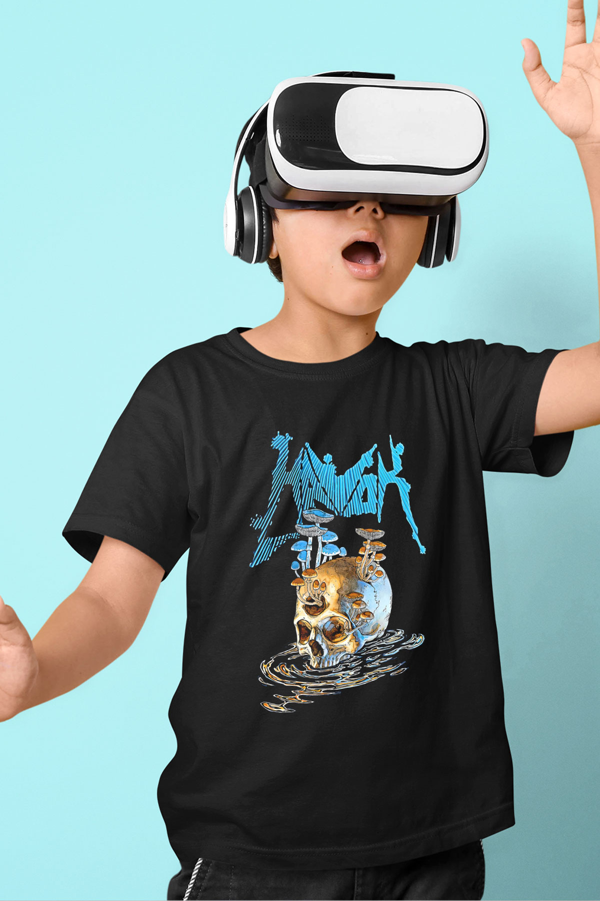 Havok Baskılı Unisex Siyah Çocuk Tişört - Tshirt