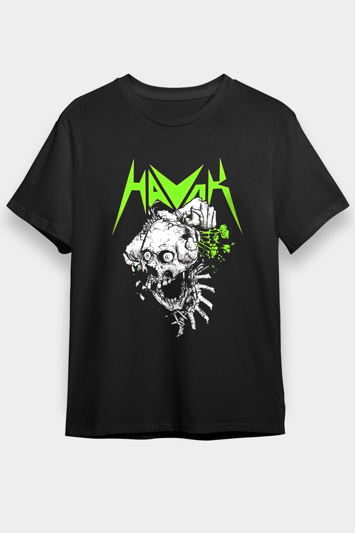 Havok Baskılı Unisex Siyah Tişört - Tshirt