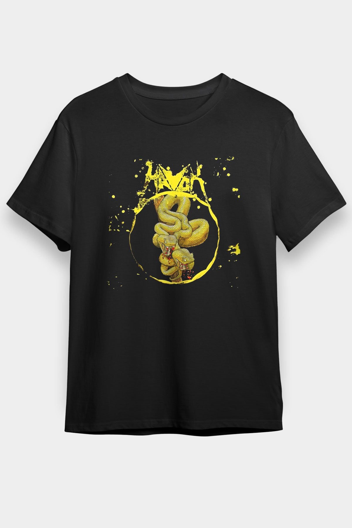 Havok Baskılı Unisex Siyah Tişört - Tshirt