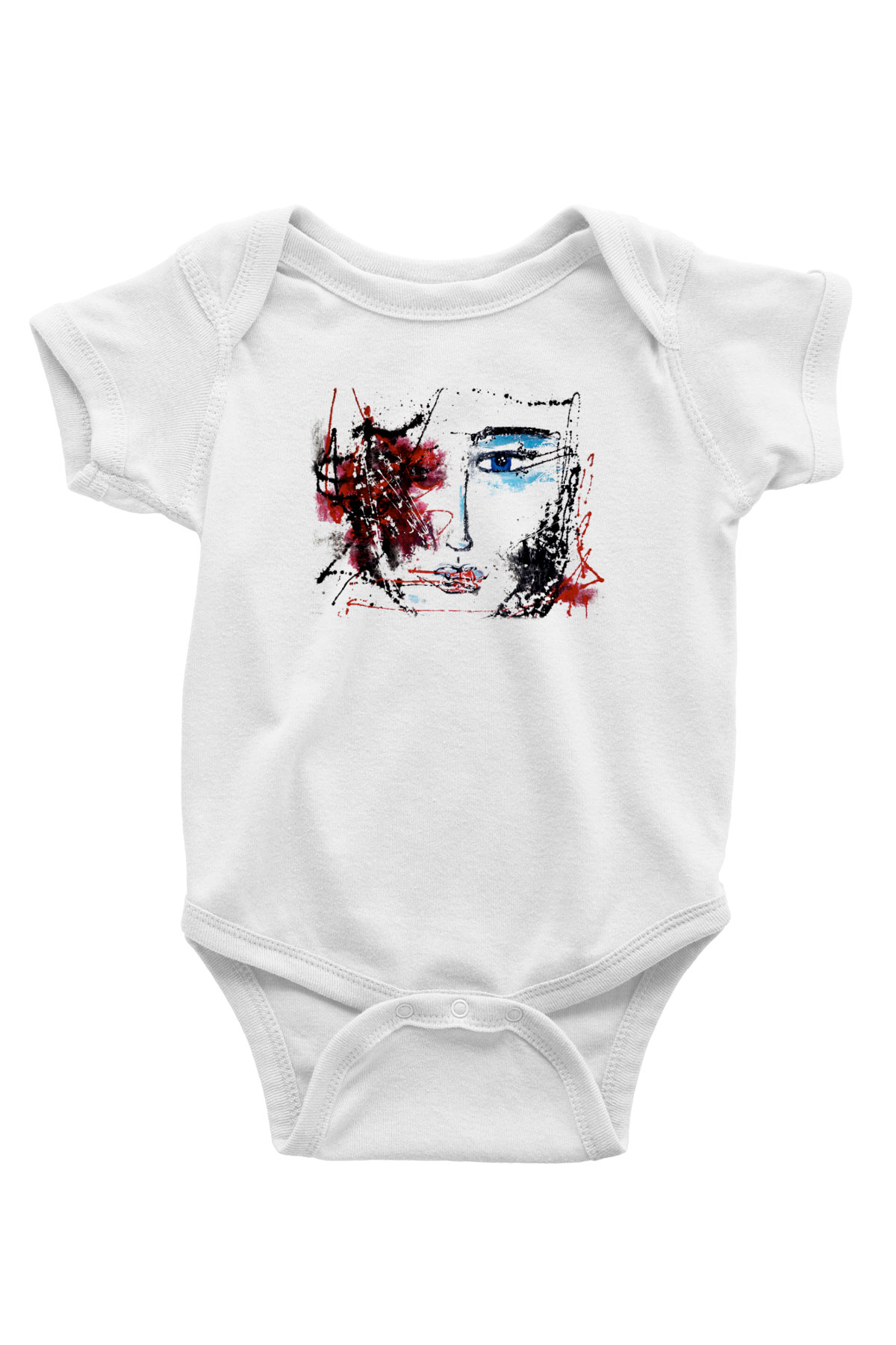 Hayat Baskılı Beyaz Unisex Bebek Body - Zıbın