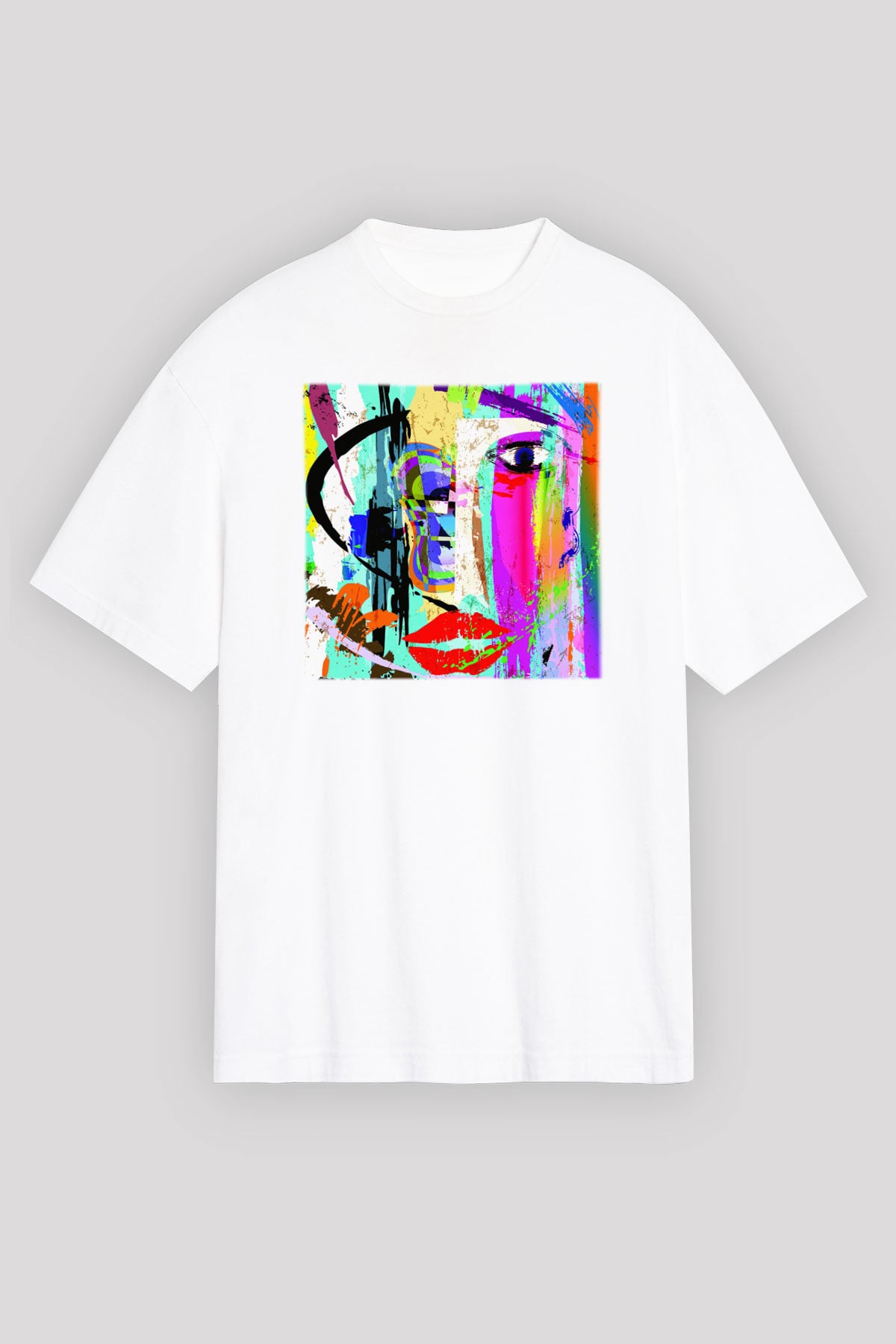Hayat Beyaz Unisex Oversize Tişört T-Shirt