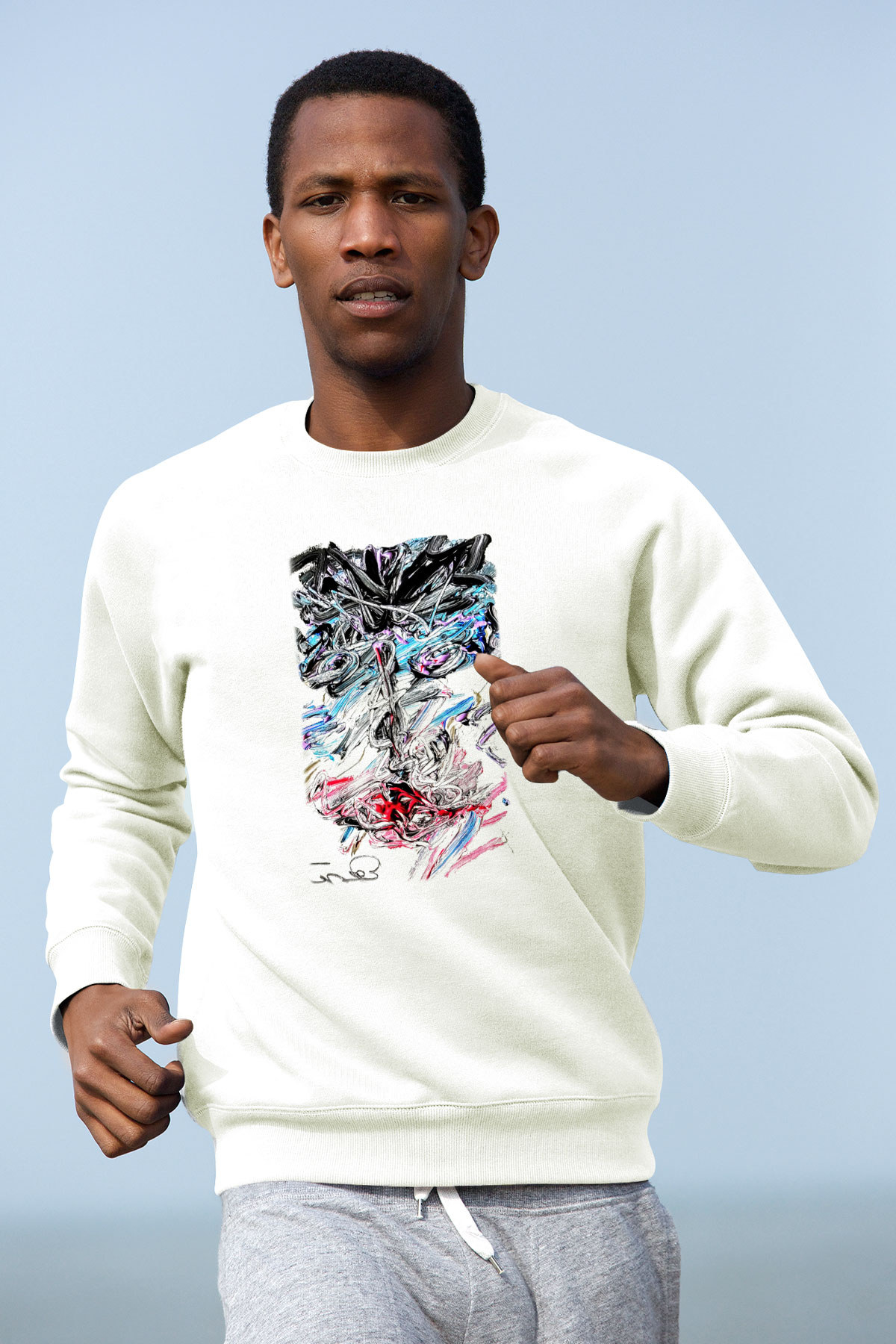 Hayat Beyaz Unisex Sweatshirt