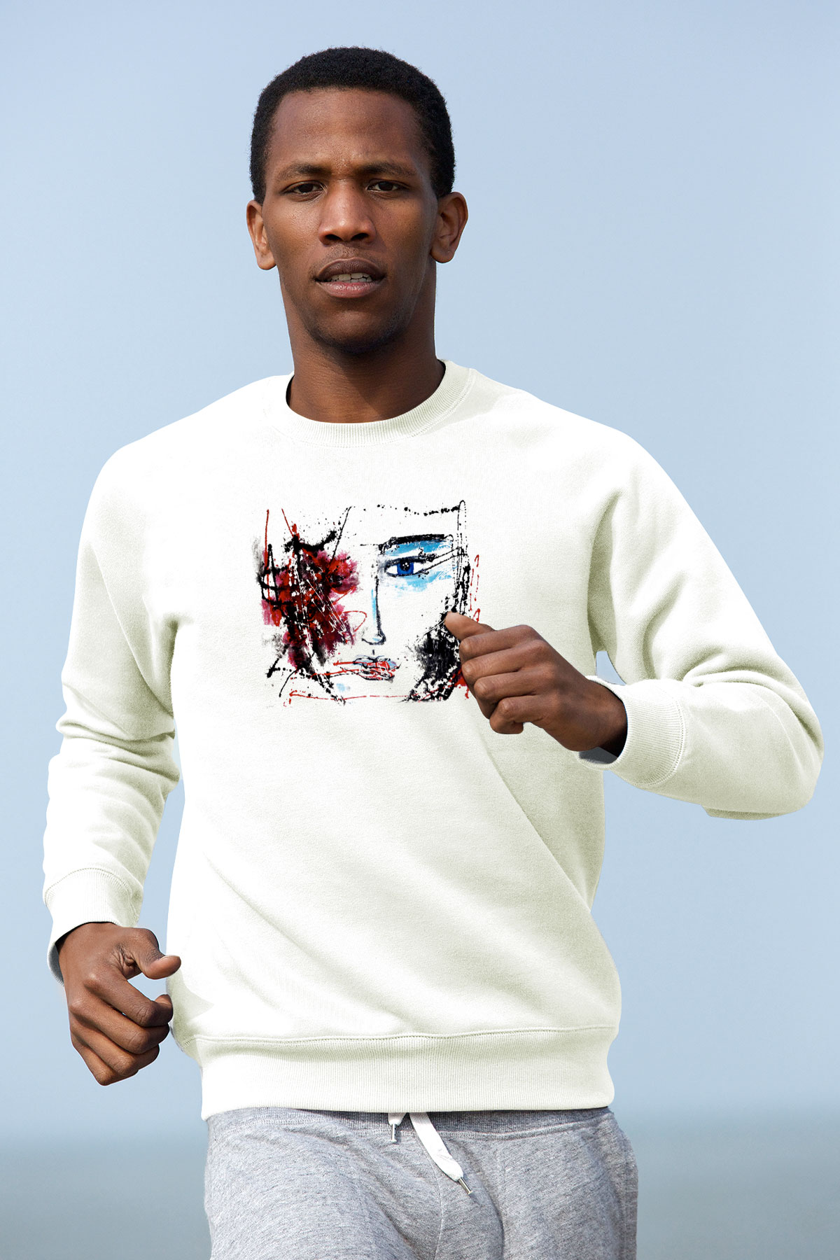 Hayat Beyaz Unisex Sweatshirt