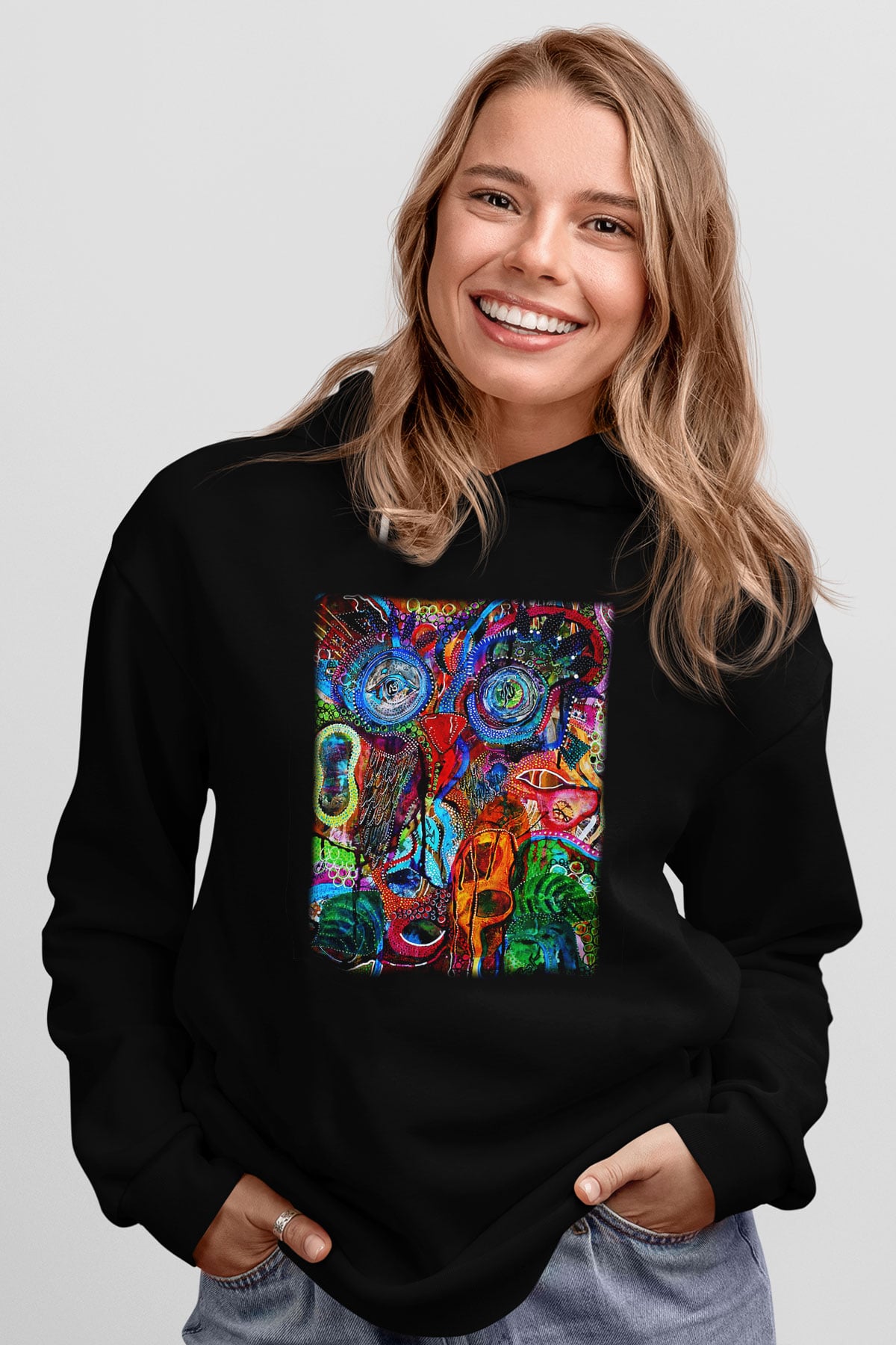 Hayat Siyah Unisex Hoodie