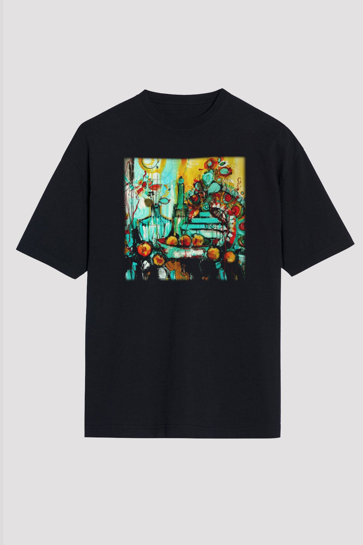 Hayat Siyah Unisex Oversize Tişört T-Shirt