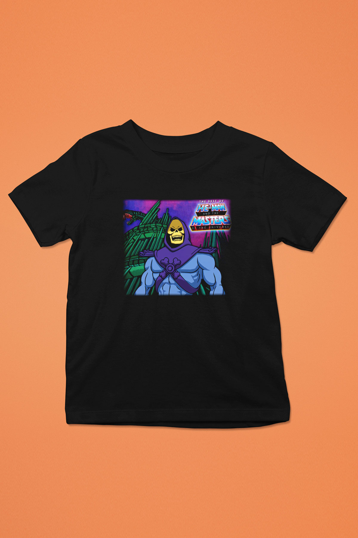 He-Man and the Masters of Universe Baskılı Siyah Unisex Çocuk Tişört