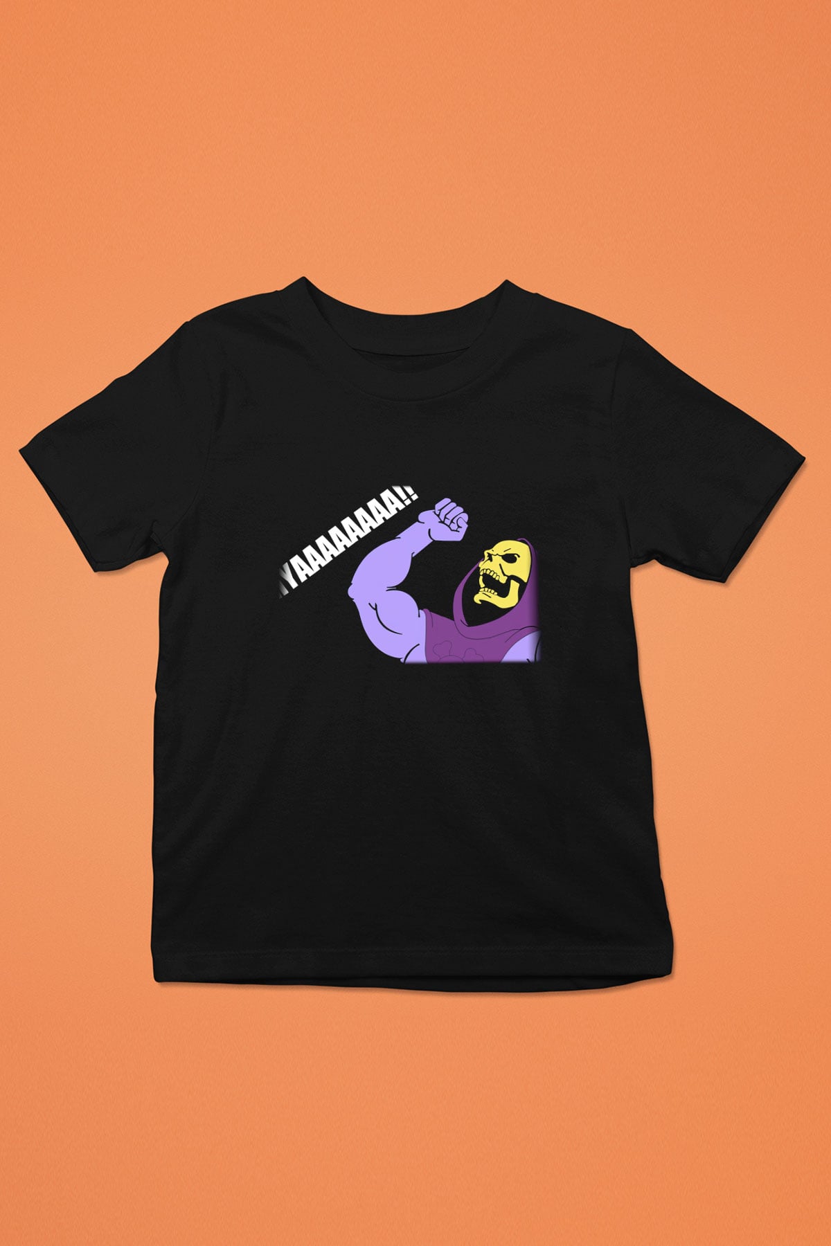He-Man and the Masters of Universe Baskılı Siyah Unisex Çocuk Tişört
