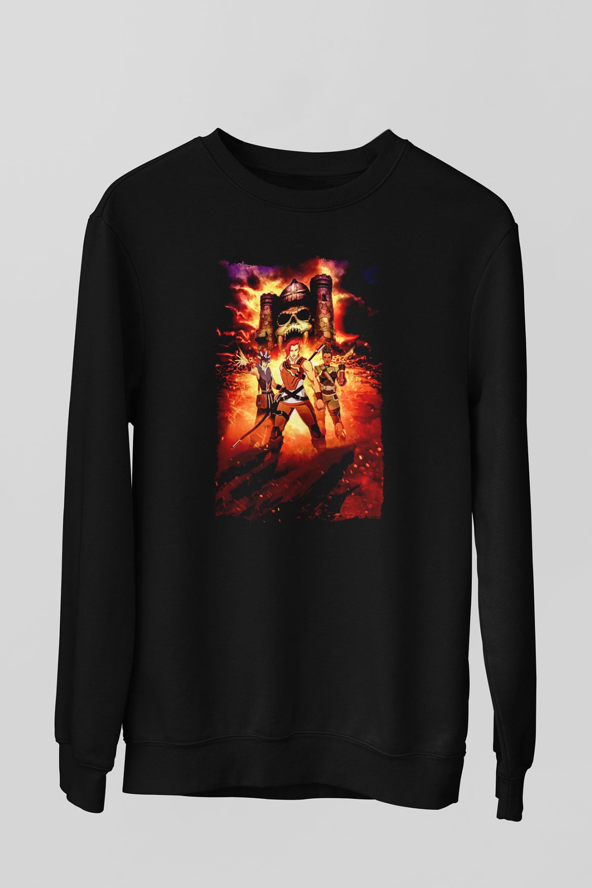 He-Man and the Masters of Universe Siyah Unisex  Sweatshirt