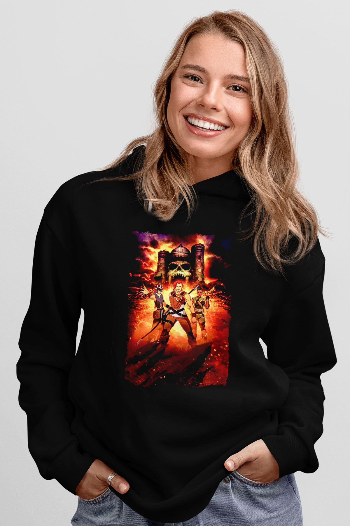 He-Man and the Masters of Universe Siyah Unisex Hoodie