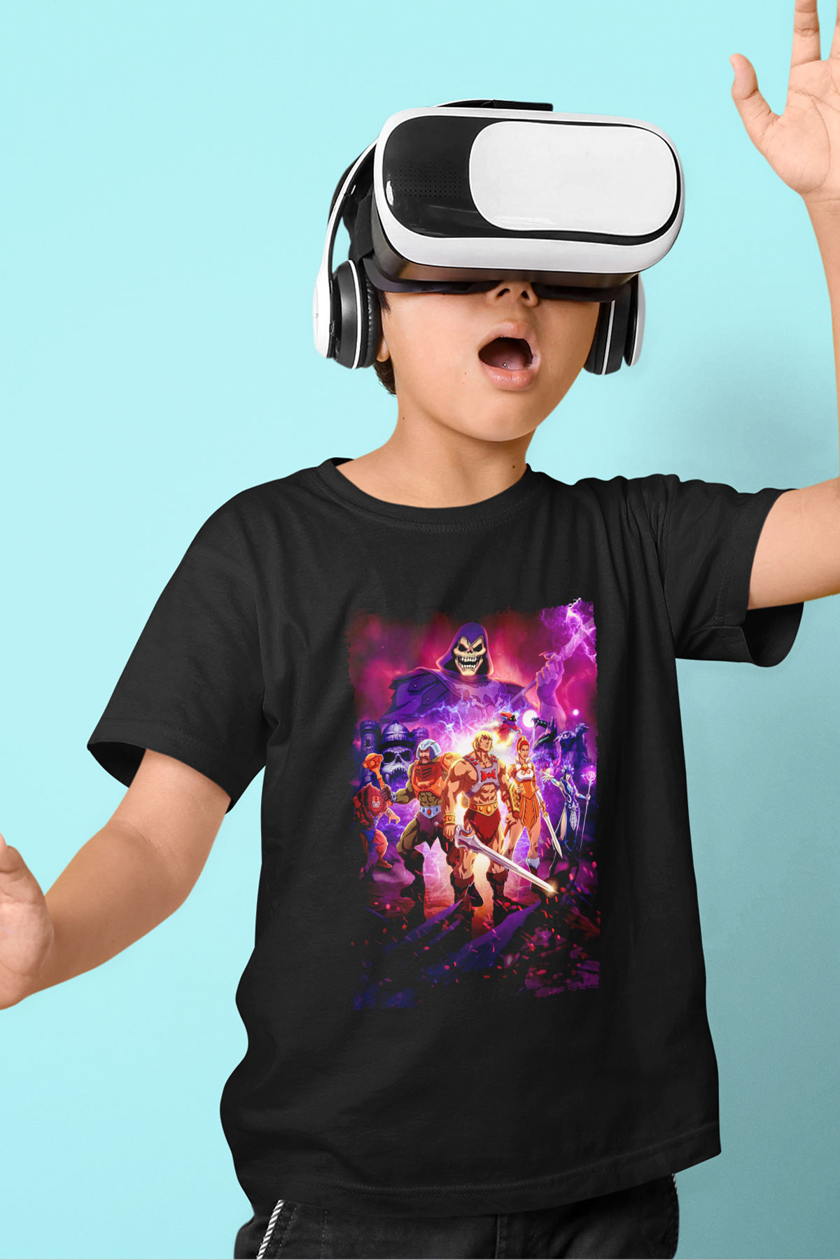 He-Man and the Masters of Universe Siyah Unisex  Çocuk Tişört