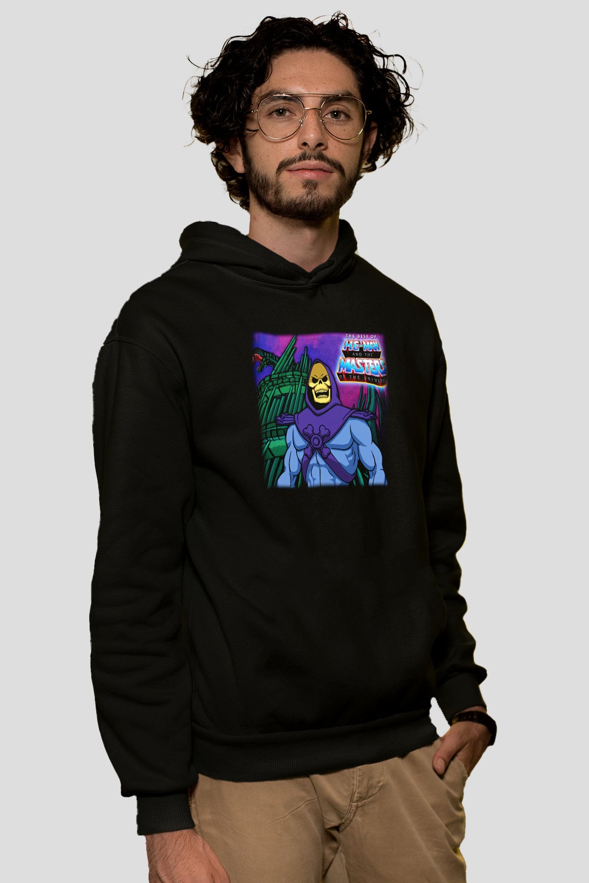 He-Man and the Masters of Universe Siyah Unisex Kapüşonlu Sweatshirt