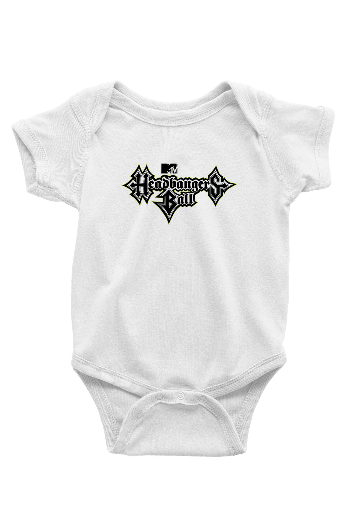 Headbangers Ball Beyaz Bebek Body - Zıbın