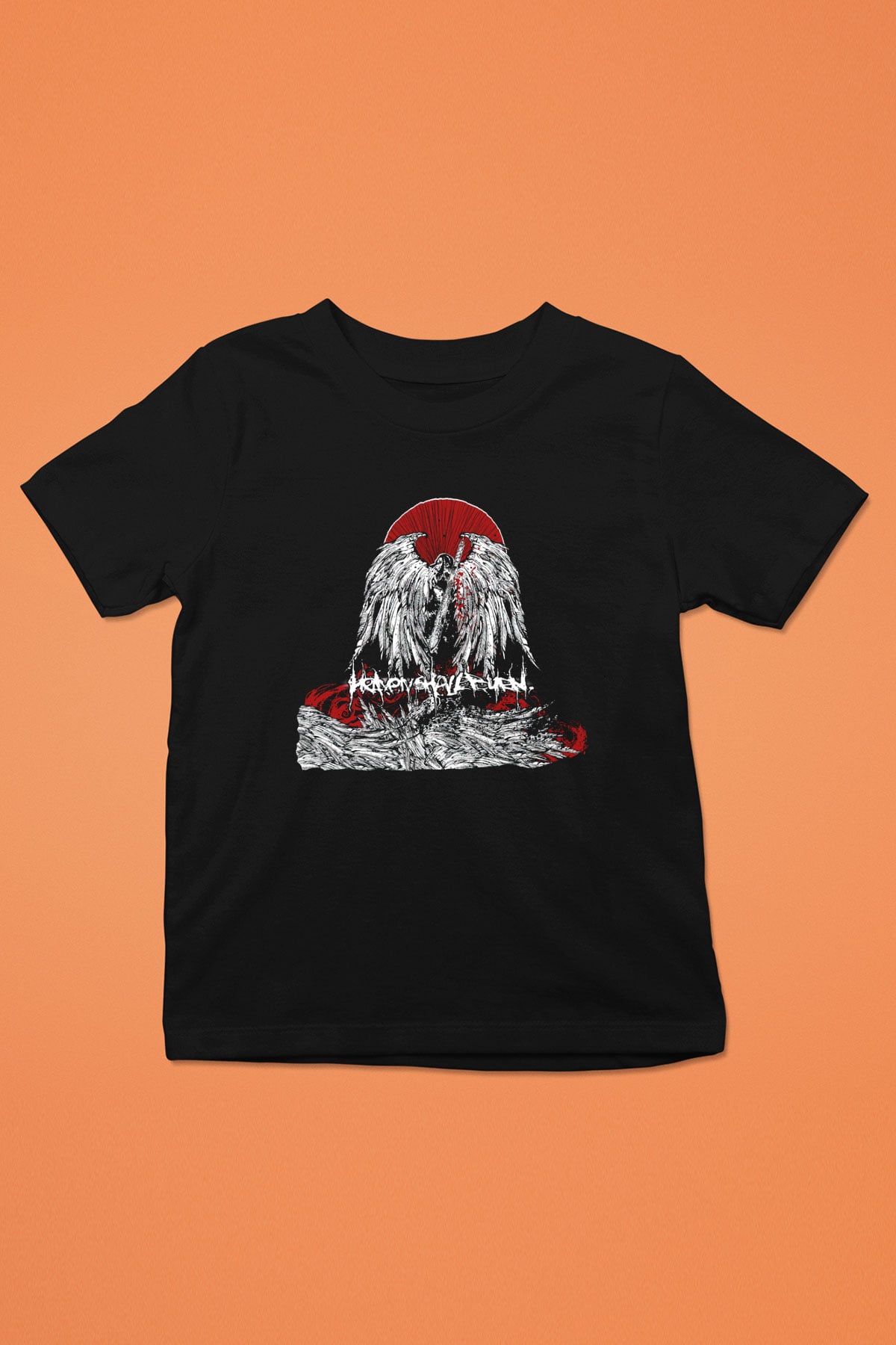 Heaven Shall Burn Baskılı Siyah Unisex Çocuk Tişört