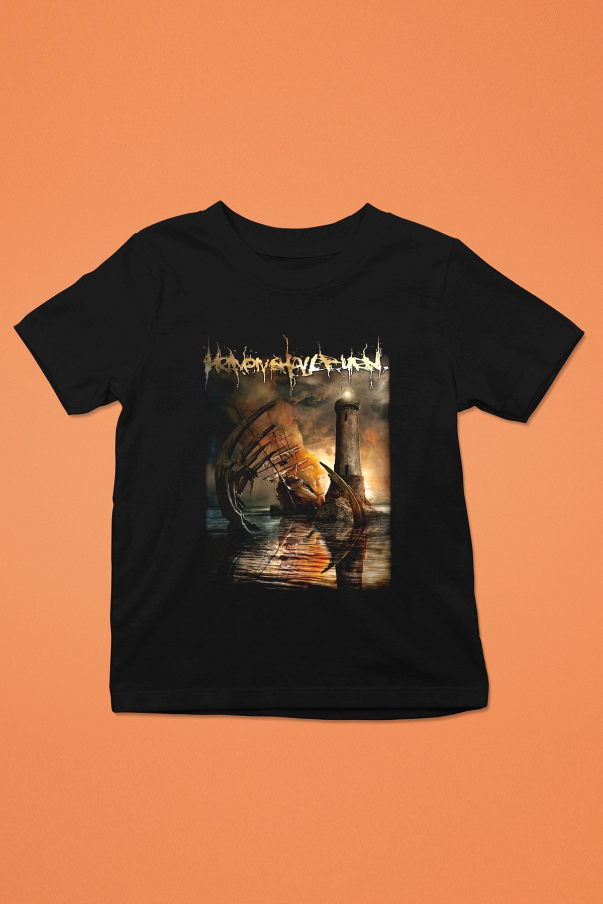 Heaven Shall Burn Baskılı Siyah Unisex Çocuk Tişört