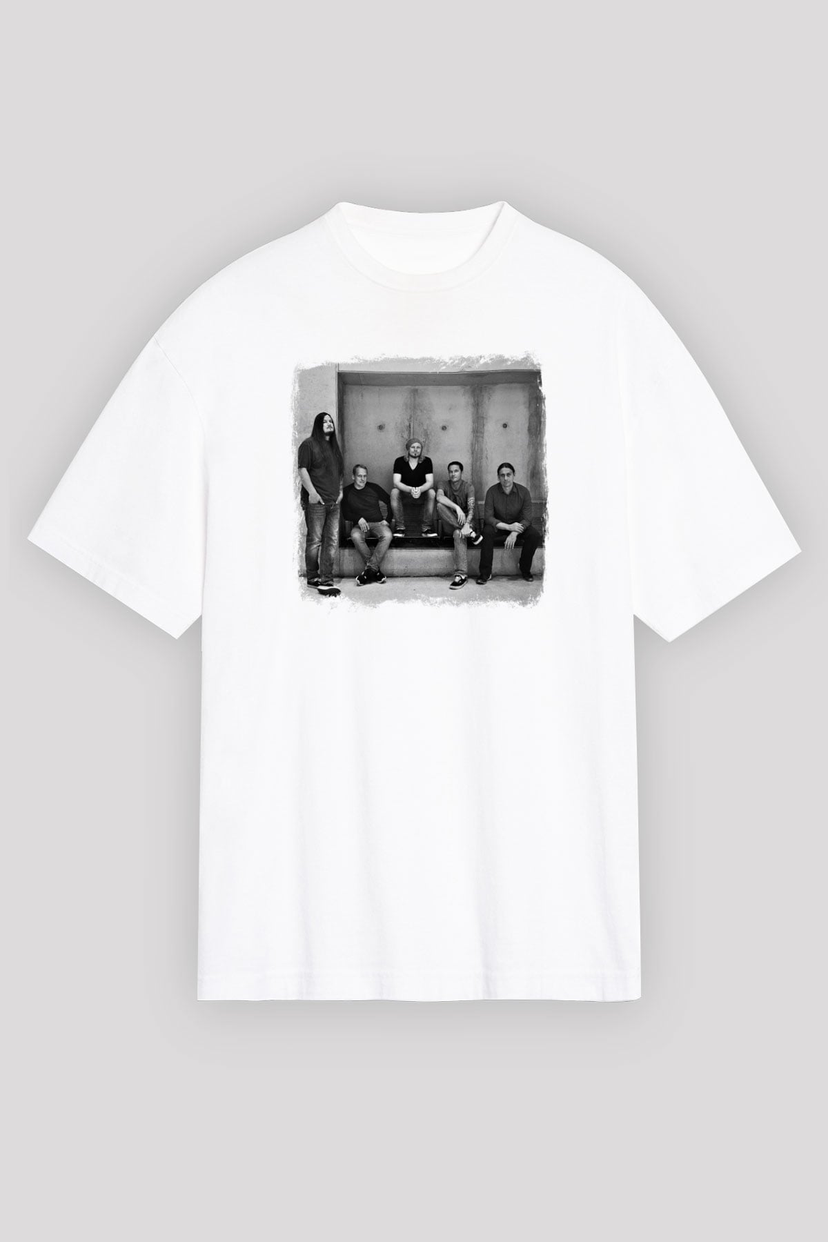Heaven Shall Burn Baskılı Unisex Beyaz Oversize Tişört