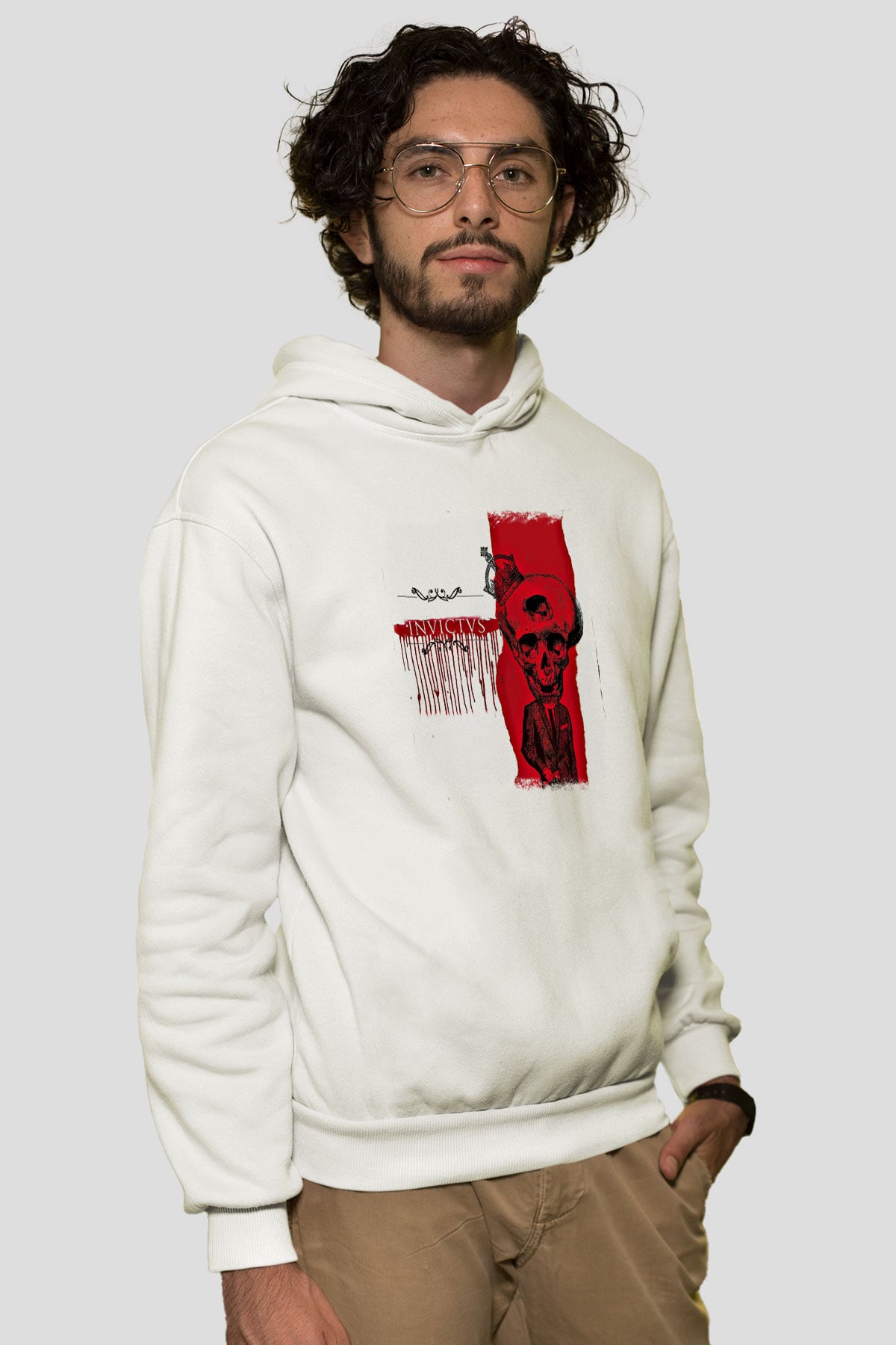 Heaven Shall Burn Baskılı Unisex Beyaz Hoodie