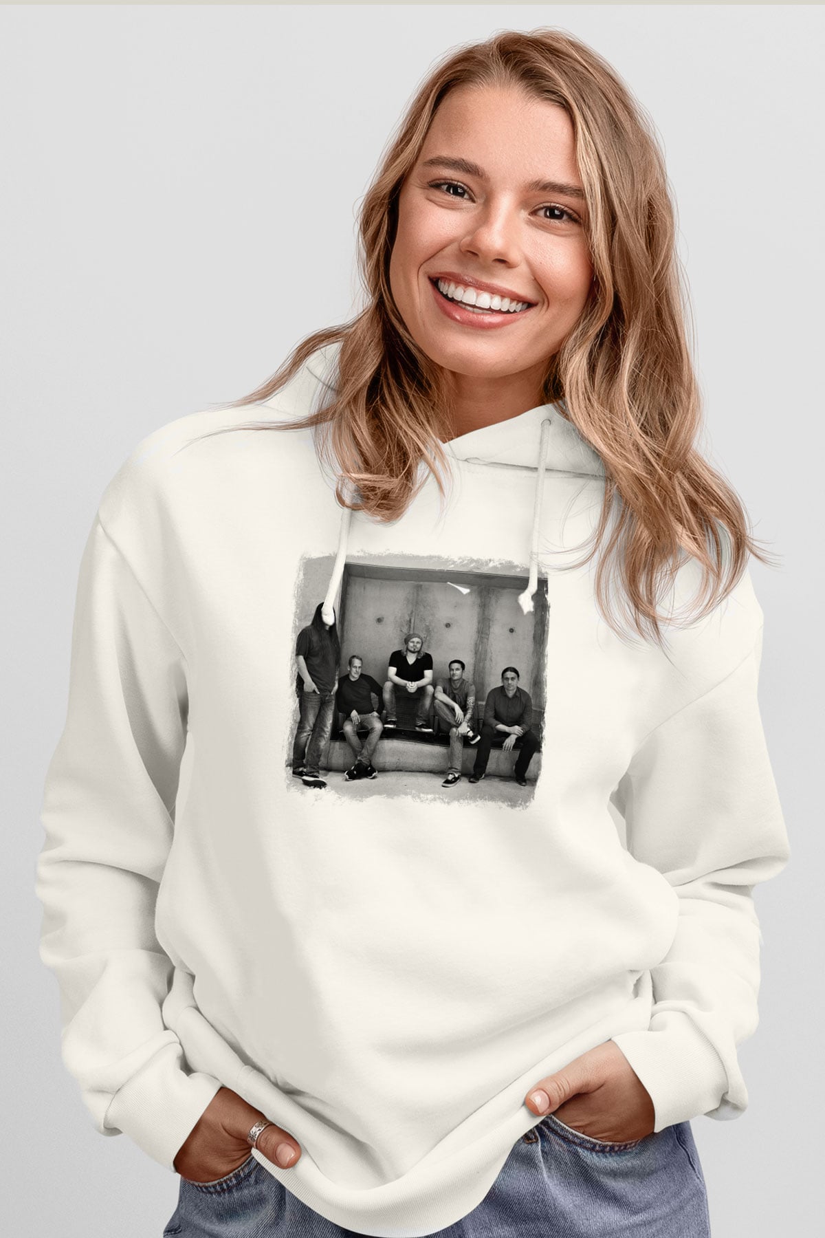 Heaven Shall Burn Baskılı Unisex Beyaz Hoodie