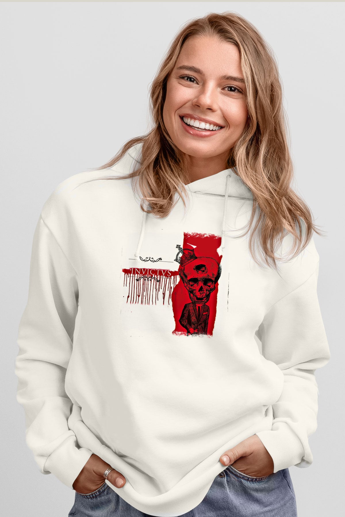Heaven Shall Burn Baskılı Unisex Beyaz Hoodie